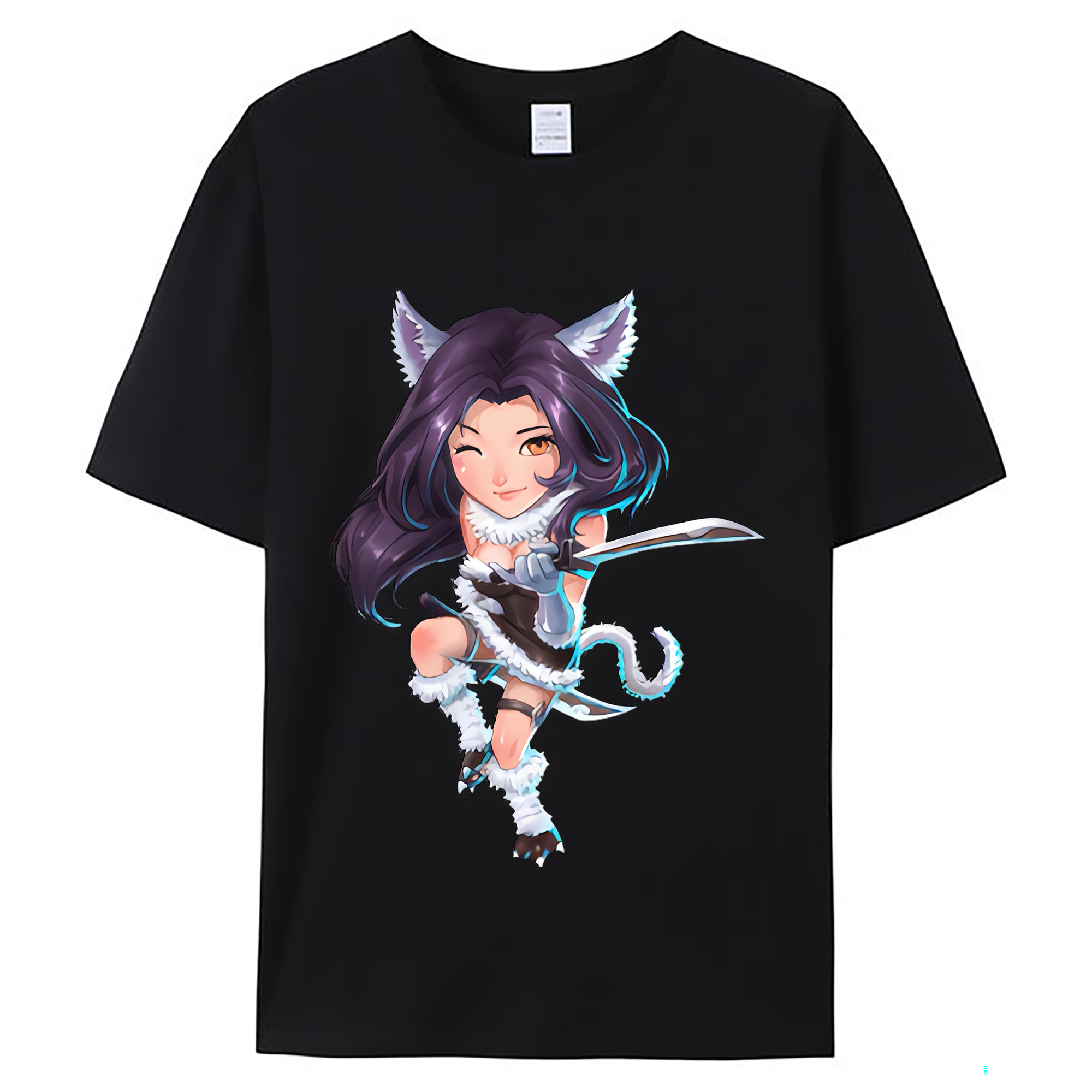 （画像用） リーグ・オブ・レジェンド League of Legends LOL レディースカジュアルプリントTシャツ（綿100％）