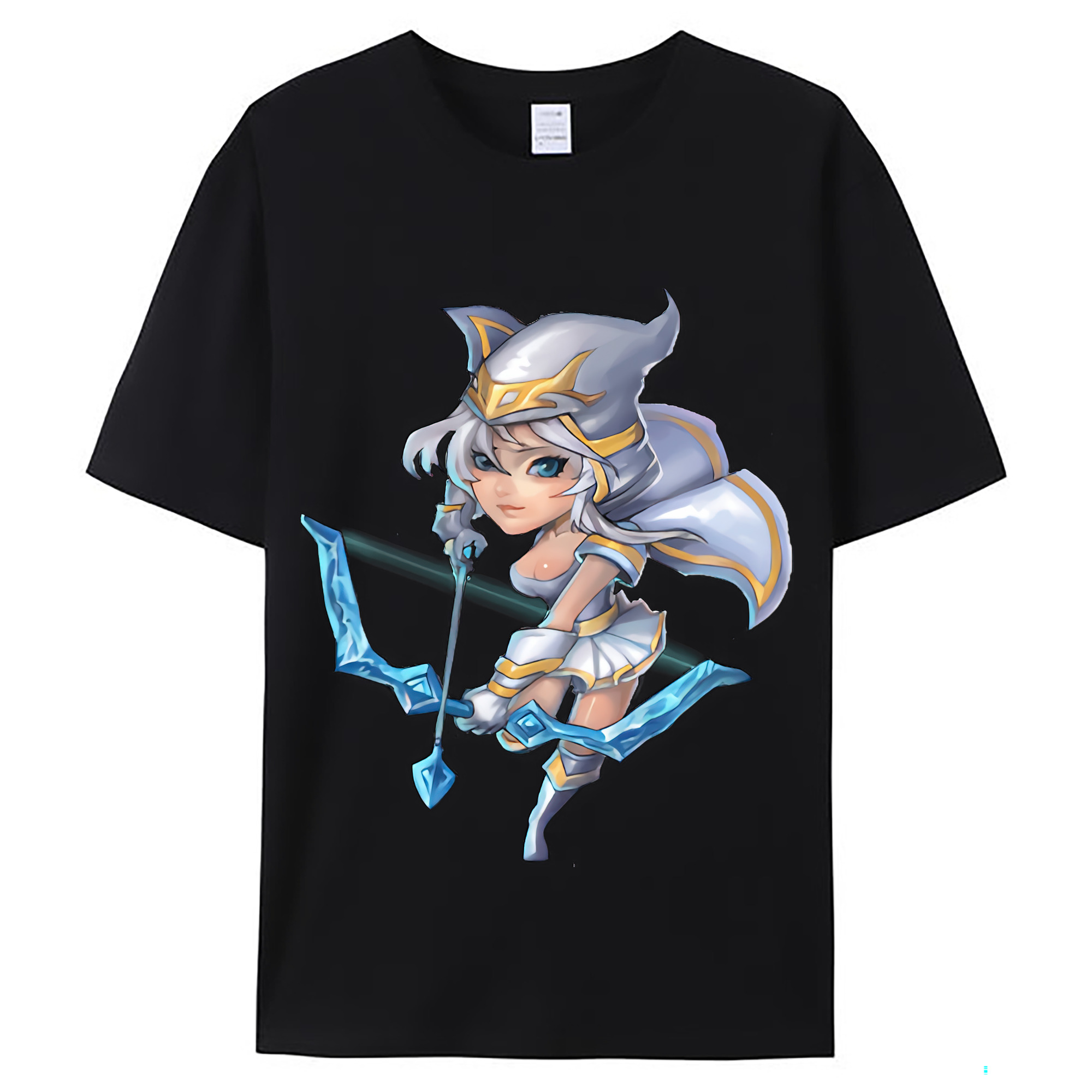 （画像用） リーグ・オブ・レジェンド League of Legends LOL レディースカジュアルプリントTシャツ（綿100％）