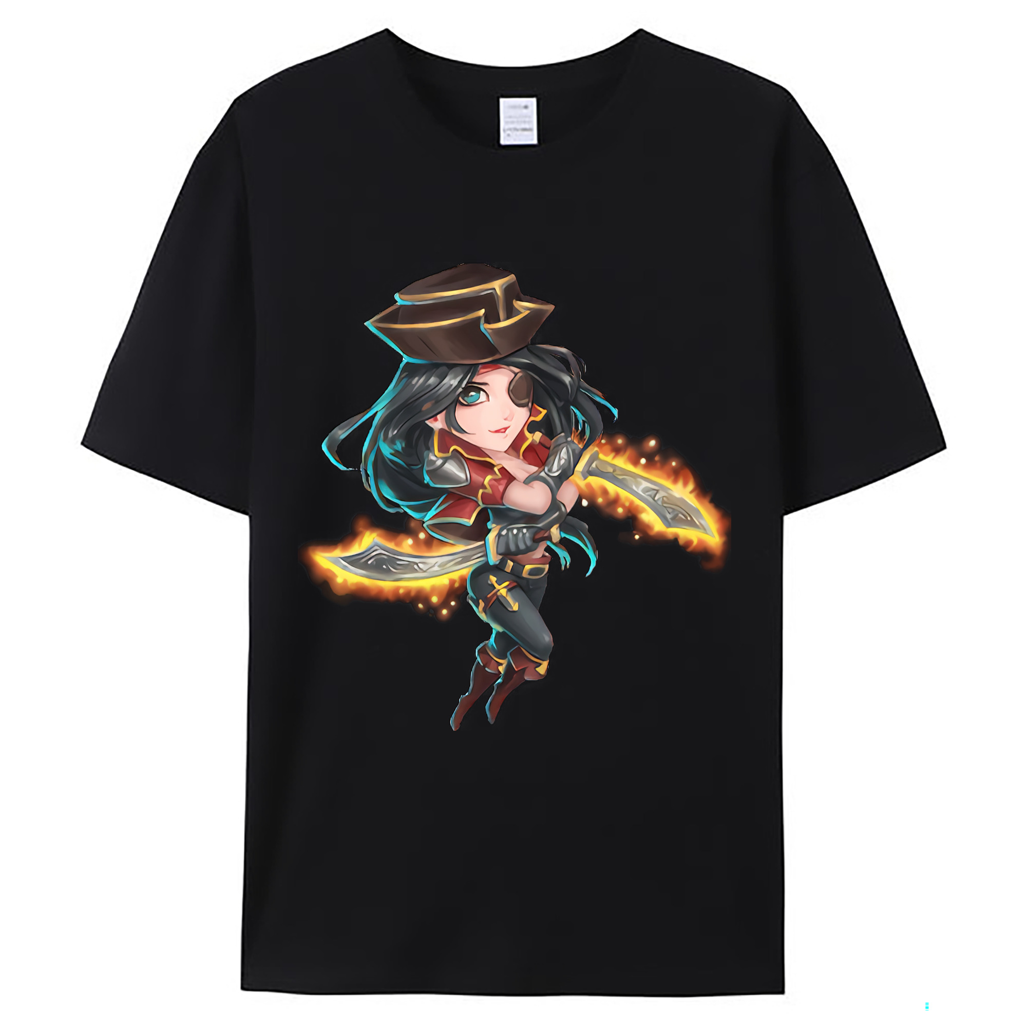 （画像用） リーグ・オブ・レジェンド League of Legends LOL レディースカジュアルプリントTシャツ（綿100％）