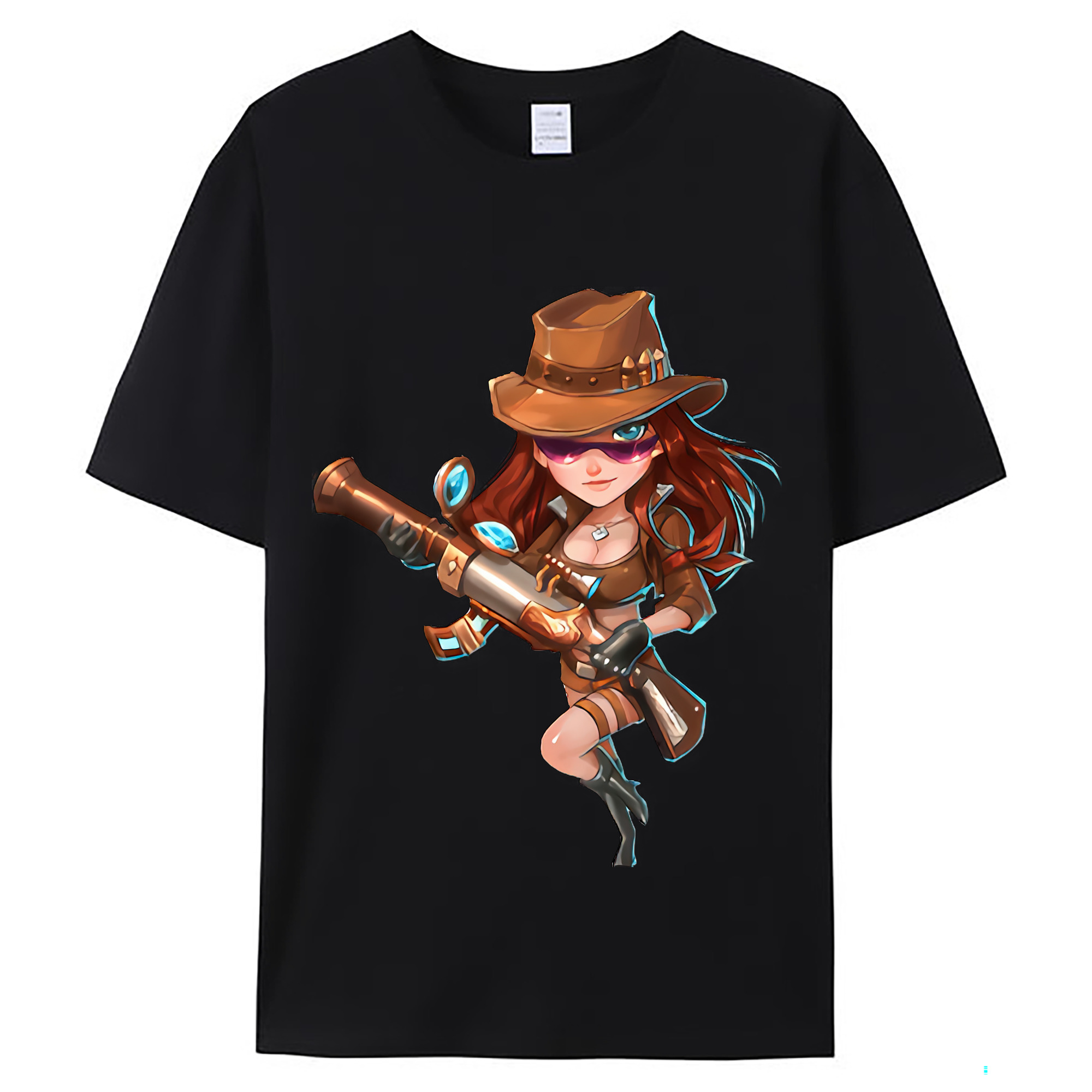 （画像用） リーグ・オブ・レジェンド League of Legends LOL レディースカジュアルプリントTシャツ（綿100％）
