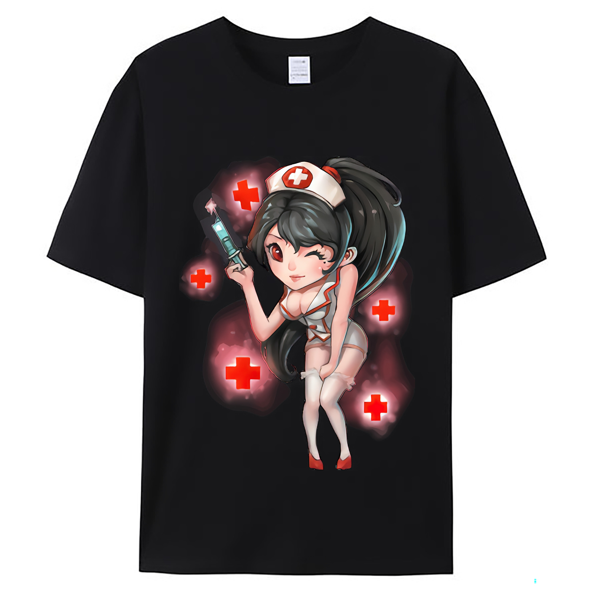 （画像用） リーグ・オブ・レジェンド League of Legends LOL レディースカジュアルプリントTシャツ（綿100％）