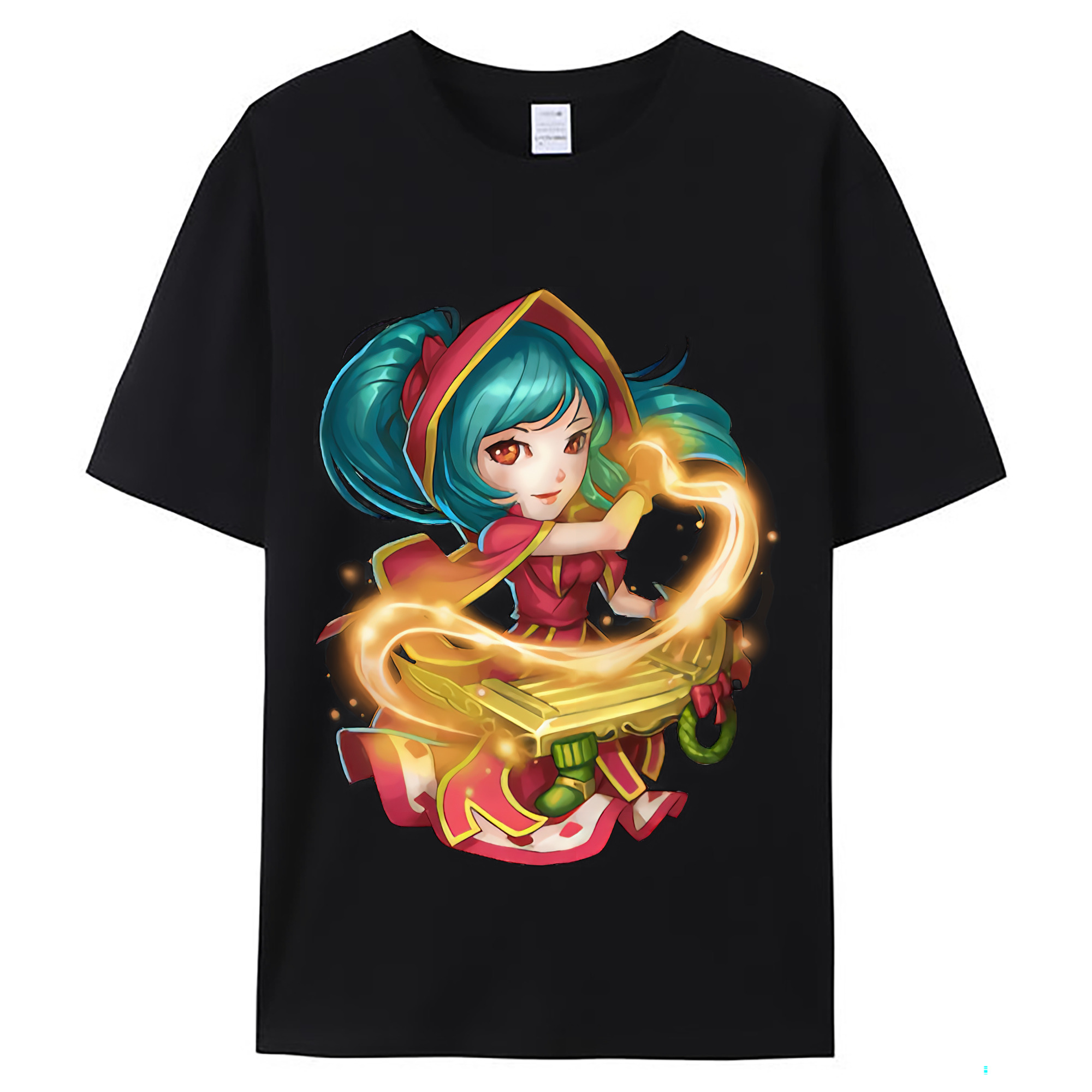 （画像用） リーグ・オブ・レジェンド League of Legends LOL レディースカジュアルプリントTシャツ（綿100％）