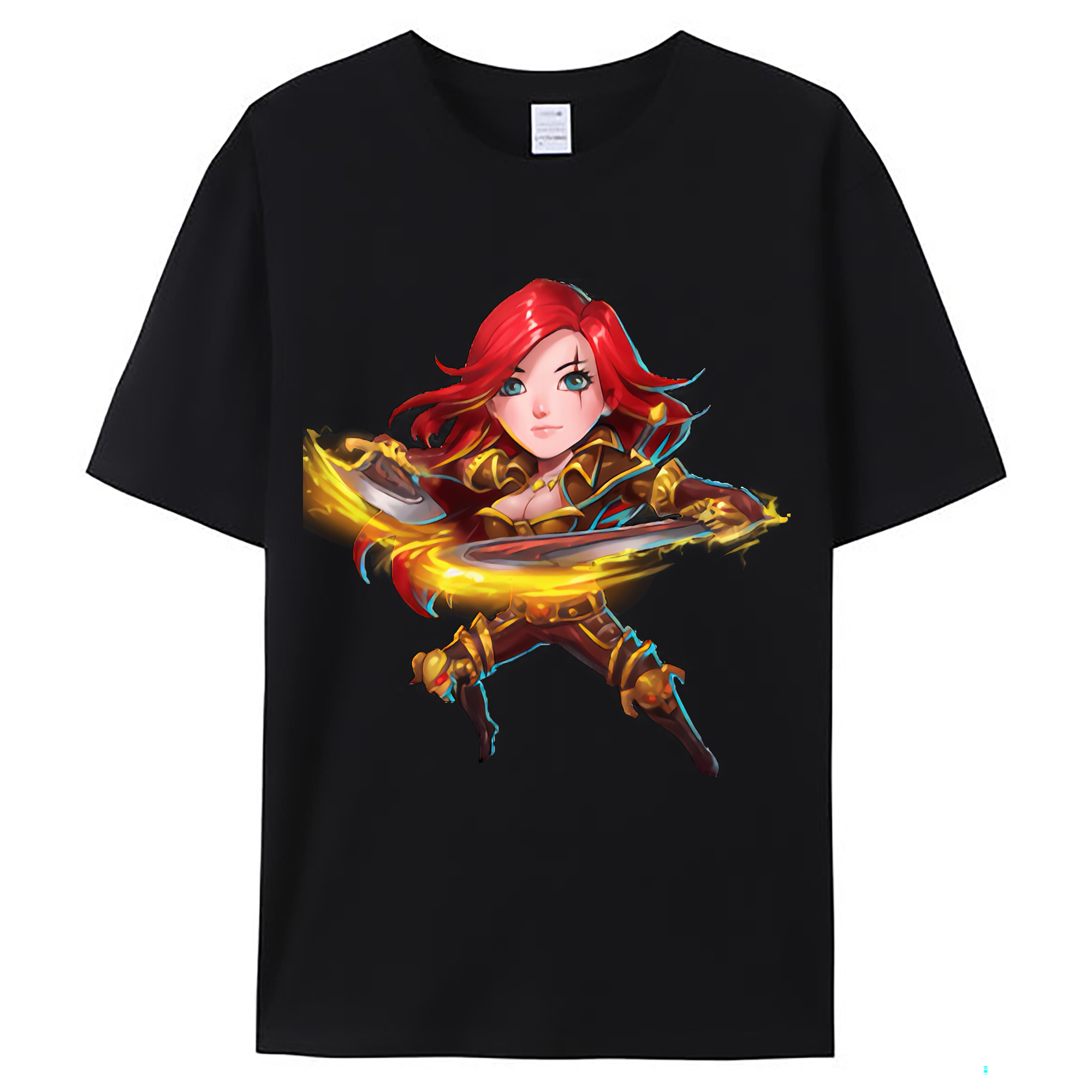 （画像用） リーグ・オブ・レジェンド League of Legends LOL レディースカジュアルプリントTシャツ（綿100％）