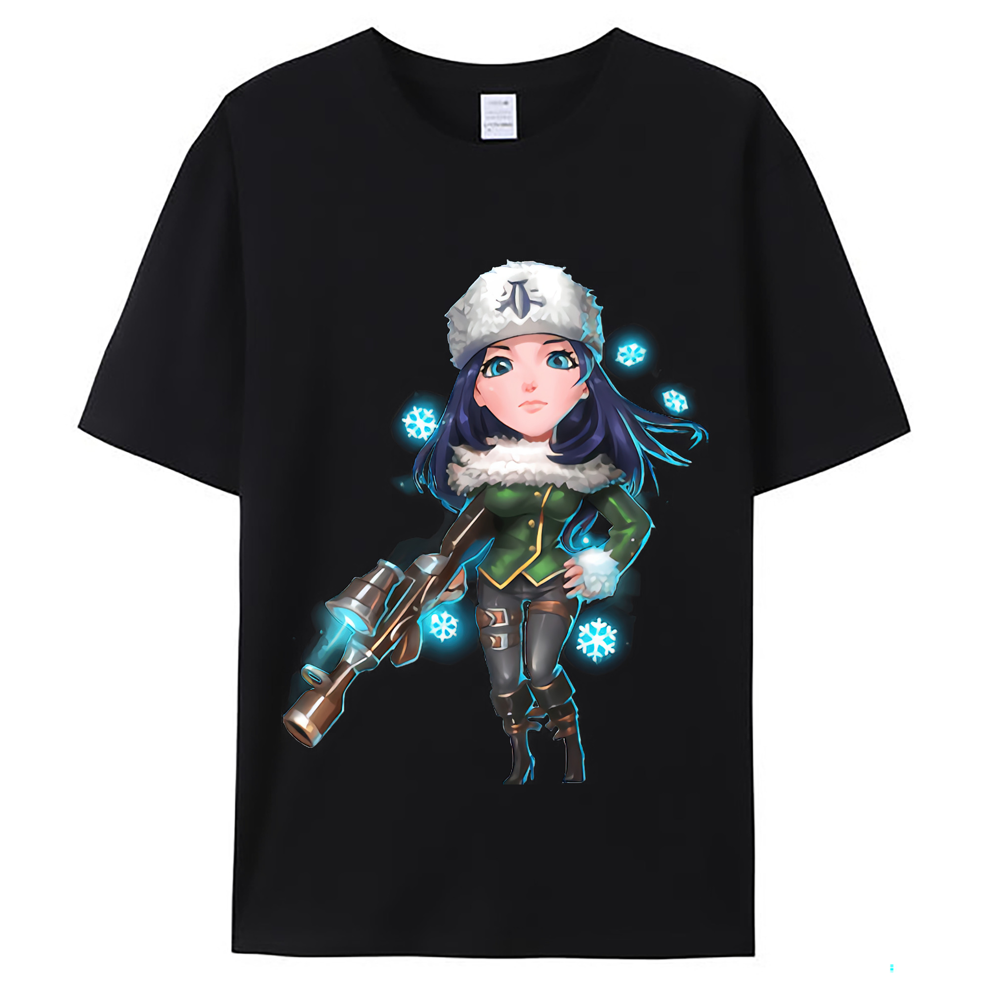 （画像用） リーグ・オブ・レジェンド League of Legends LOL レディースカジュアルプリントTシャツ（綿100％）