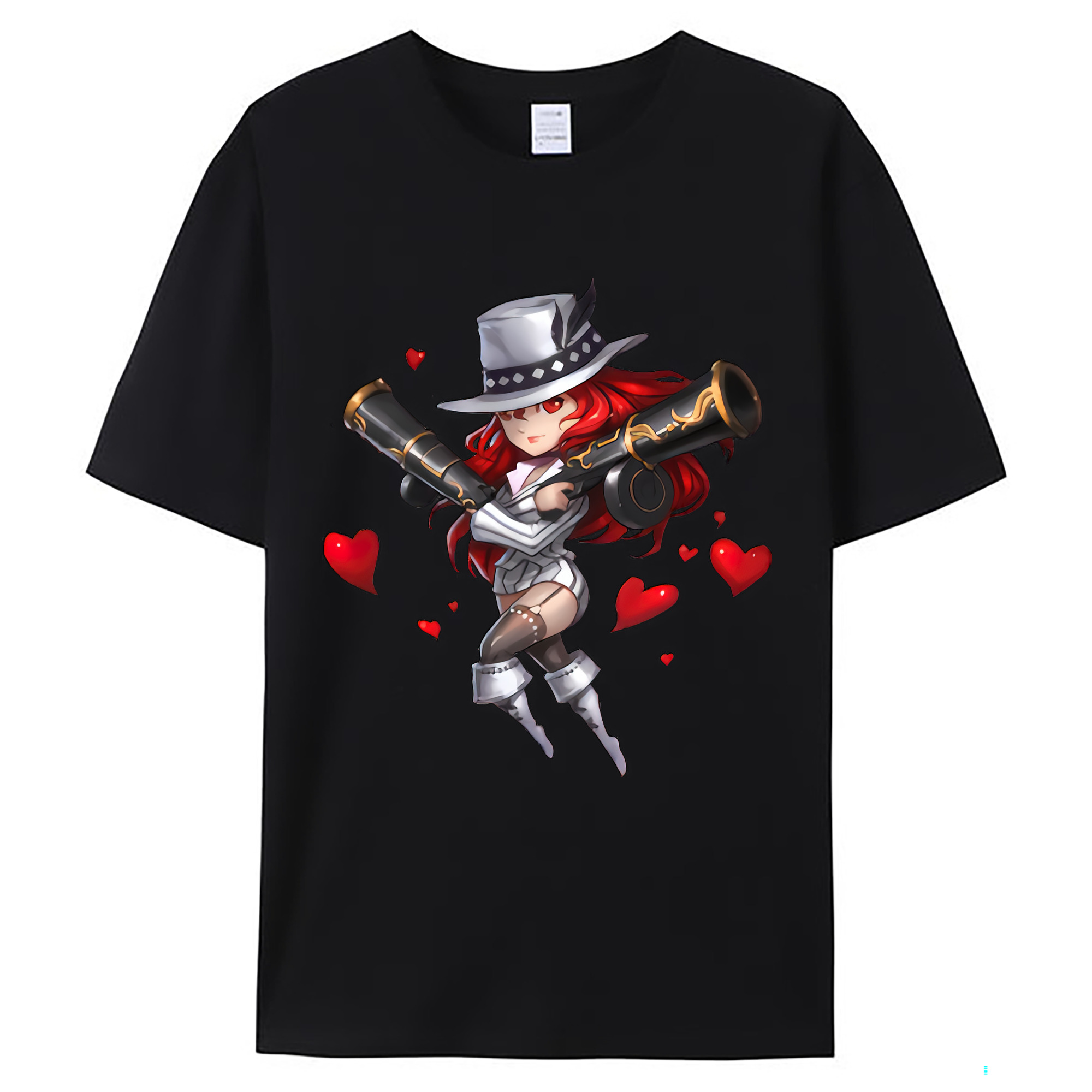 （画像用） リーグ・オブ・レジェンド League of Legends LOL レディースカジュアルプリントTシャツ（綿100％）