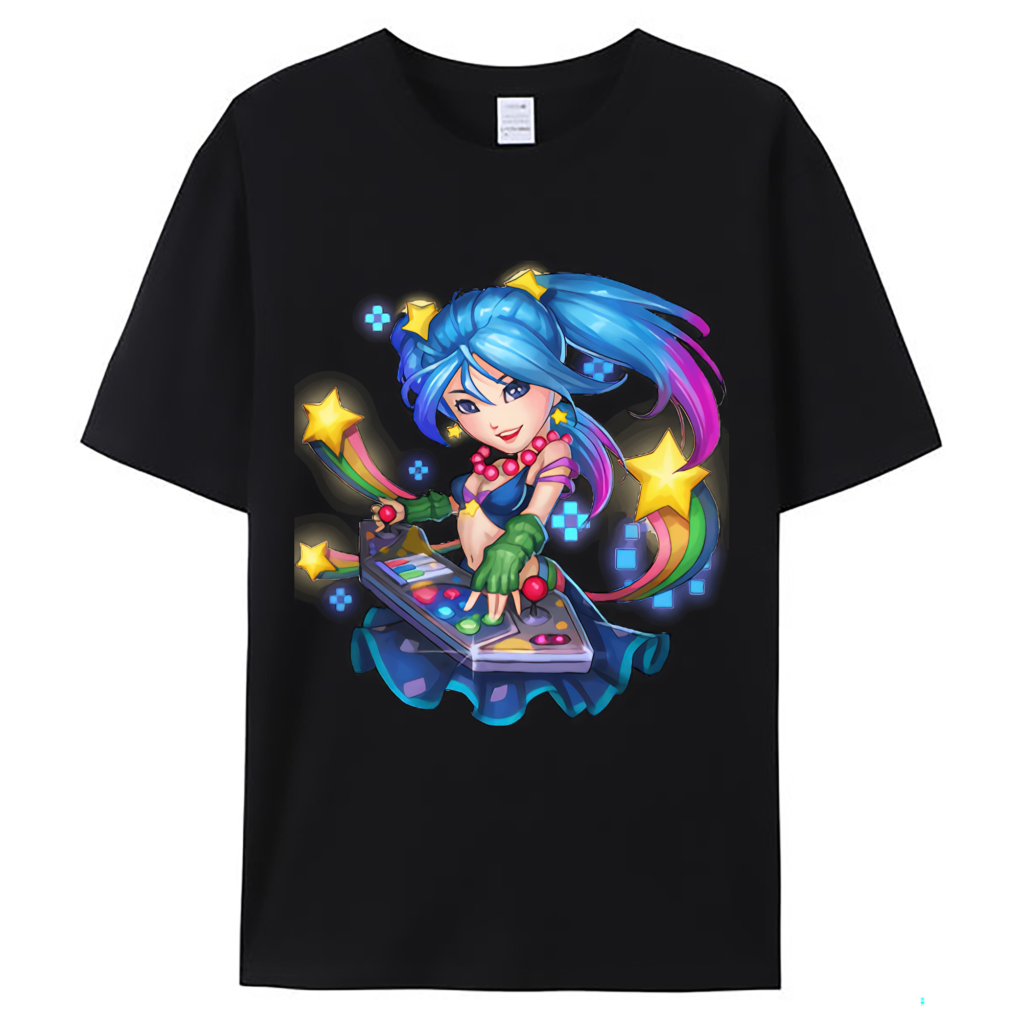 （画像用） リーグ・オブ・レジェンド League of Legends LOL レディースカジュアルプリントTシャツ（綿100％）
