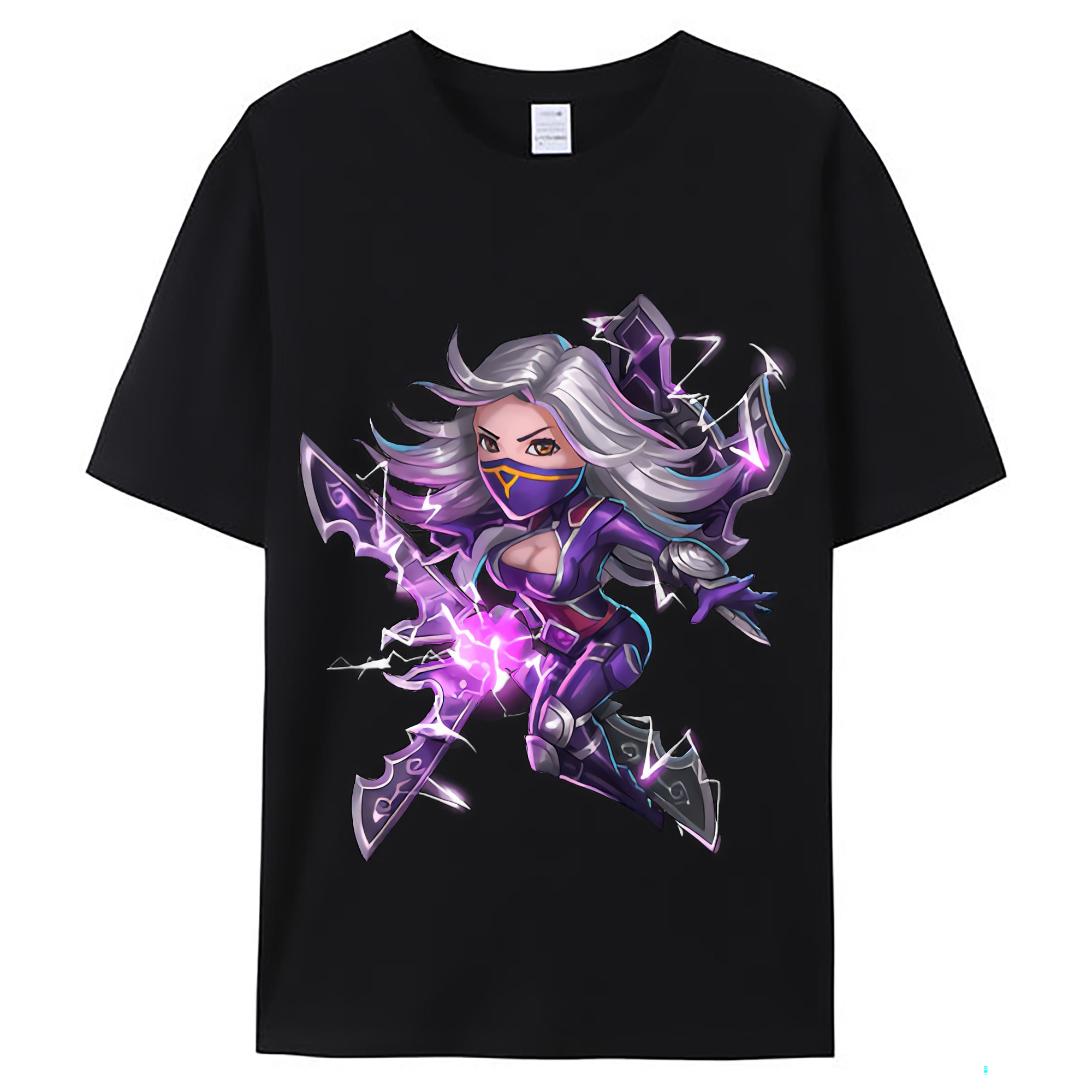 （画像用） リーグ・オブ・レジェンド League of Legends LOL レディースカジュアルプリントTシャツ（綿100％）