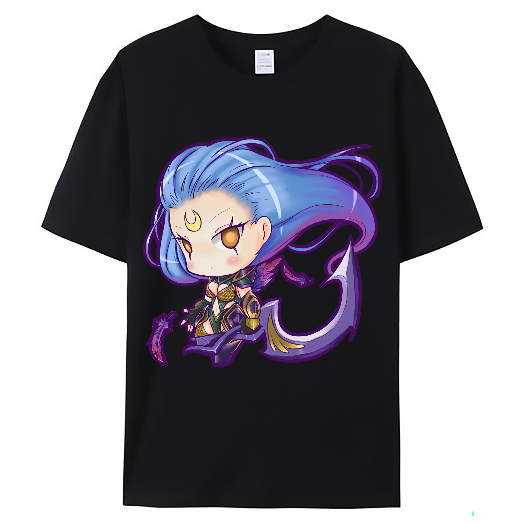（画像用） リーグ・オブ・レジェンド League of Legends LOL レディースカジュアルプリントTシャツ（綿100％）