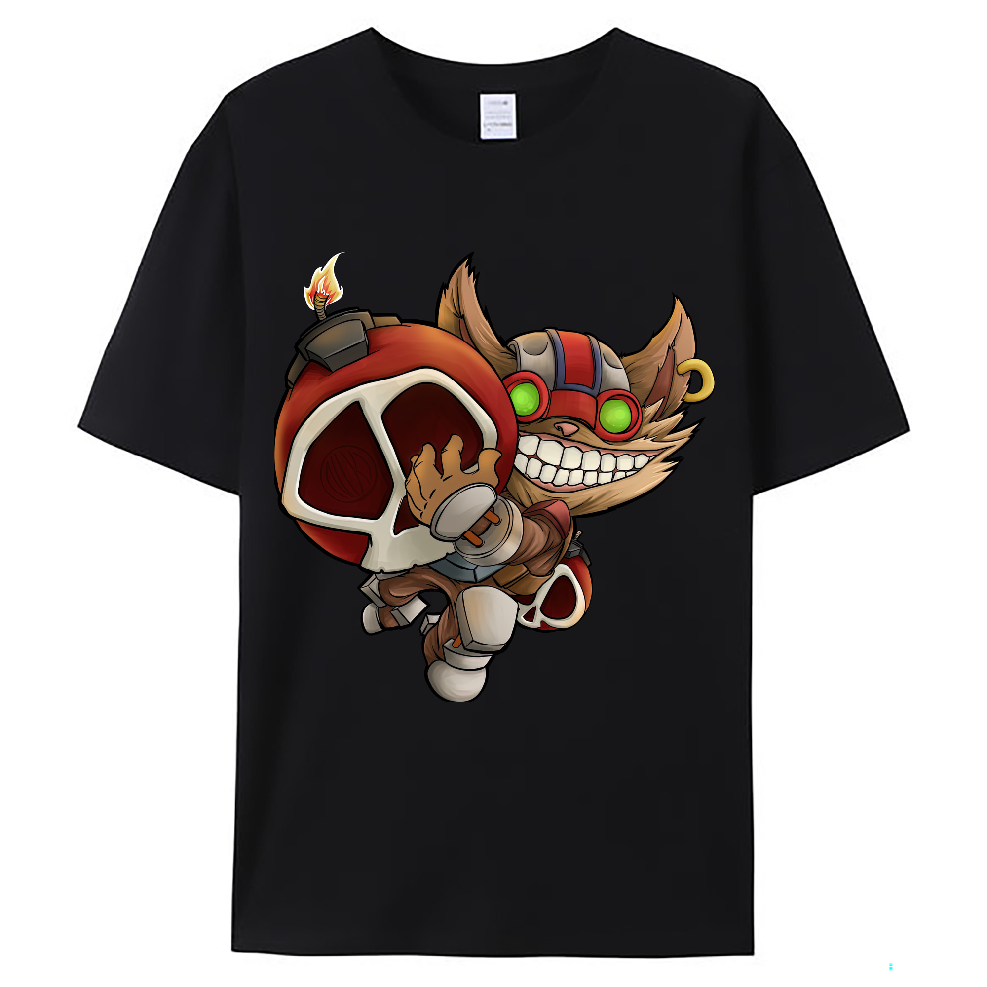 （画像用） リーグ・オブ・レジェンド League of Legends LOL レディースカジュアルプリントTシャツ（綿100％）