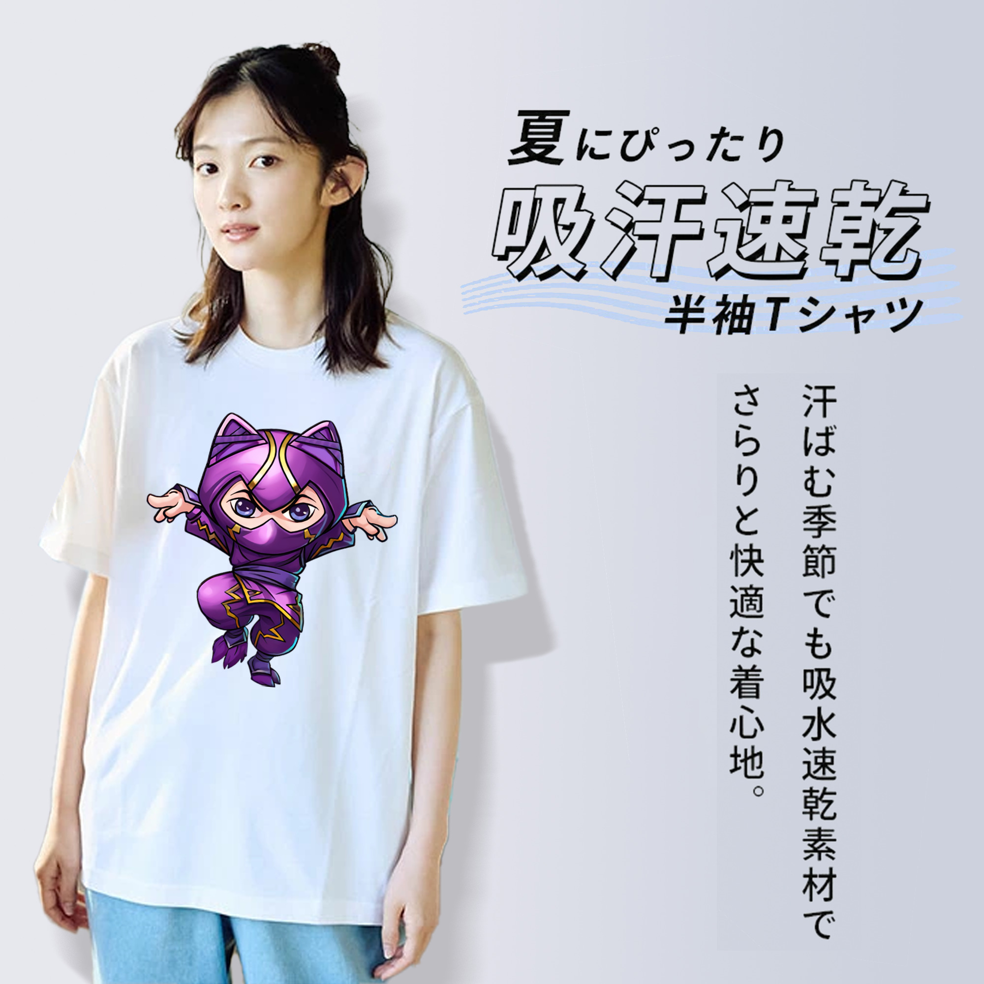 リーグ・オブ・レジェンド League of Legends LOL レディースカジュアルプリントTシャツ（綿100％）