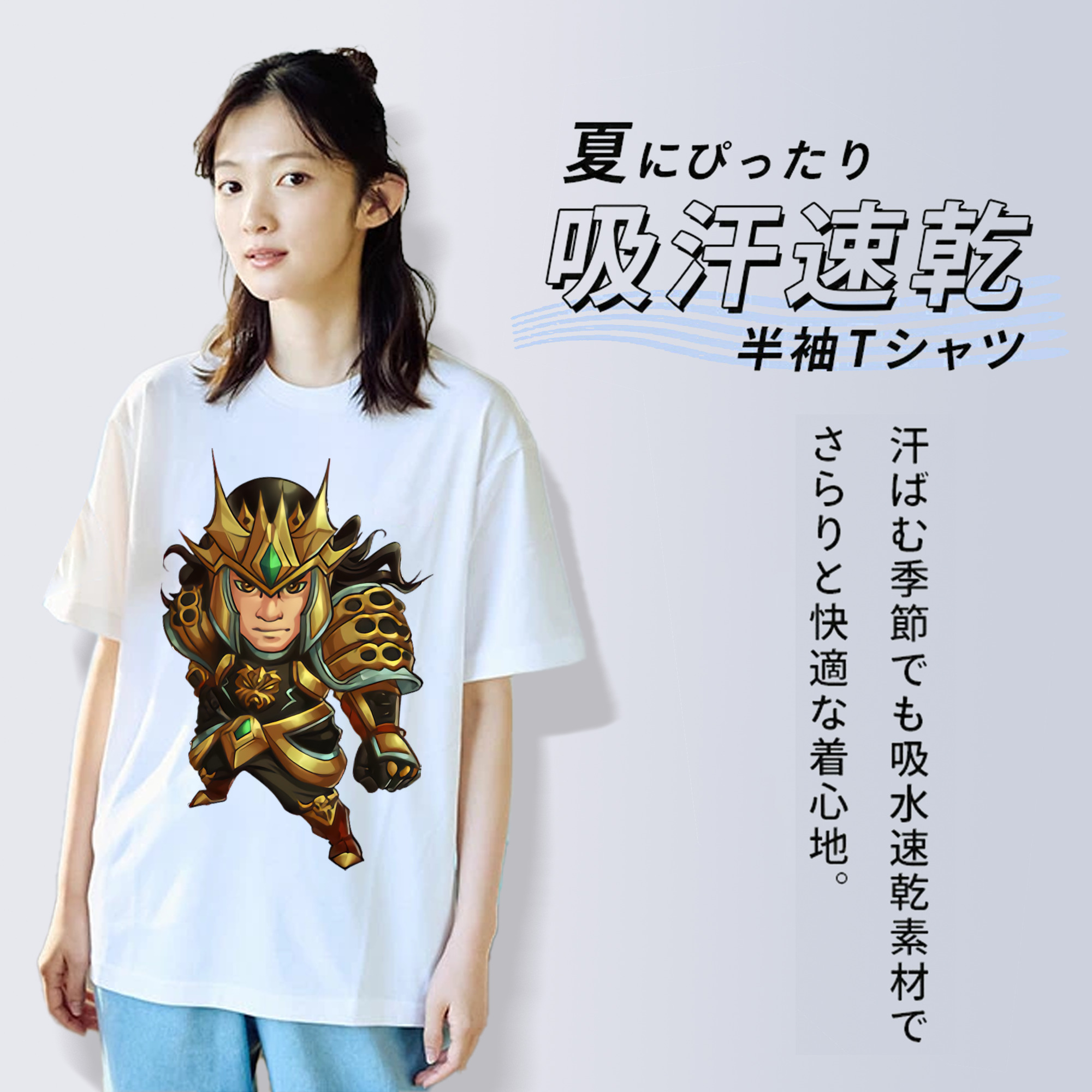 リーグ・オブ・レジェンド League of Legends LOL レディースカジュアルプリントTシャツ（綿100％）