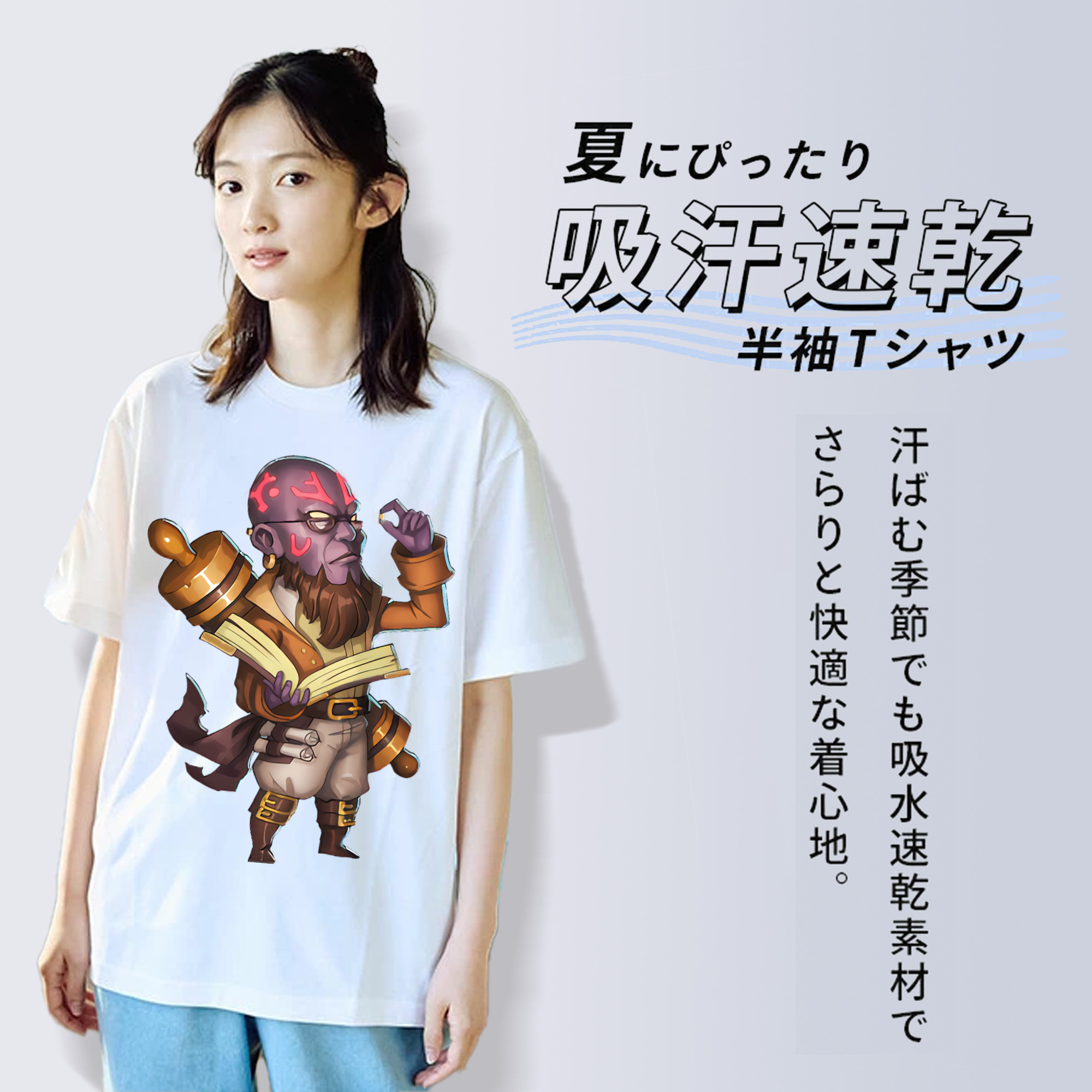 リーグ・オブ・レジェンド League of Legends LOL レディースカジュアルプリントTシャツ（綿100％）