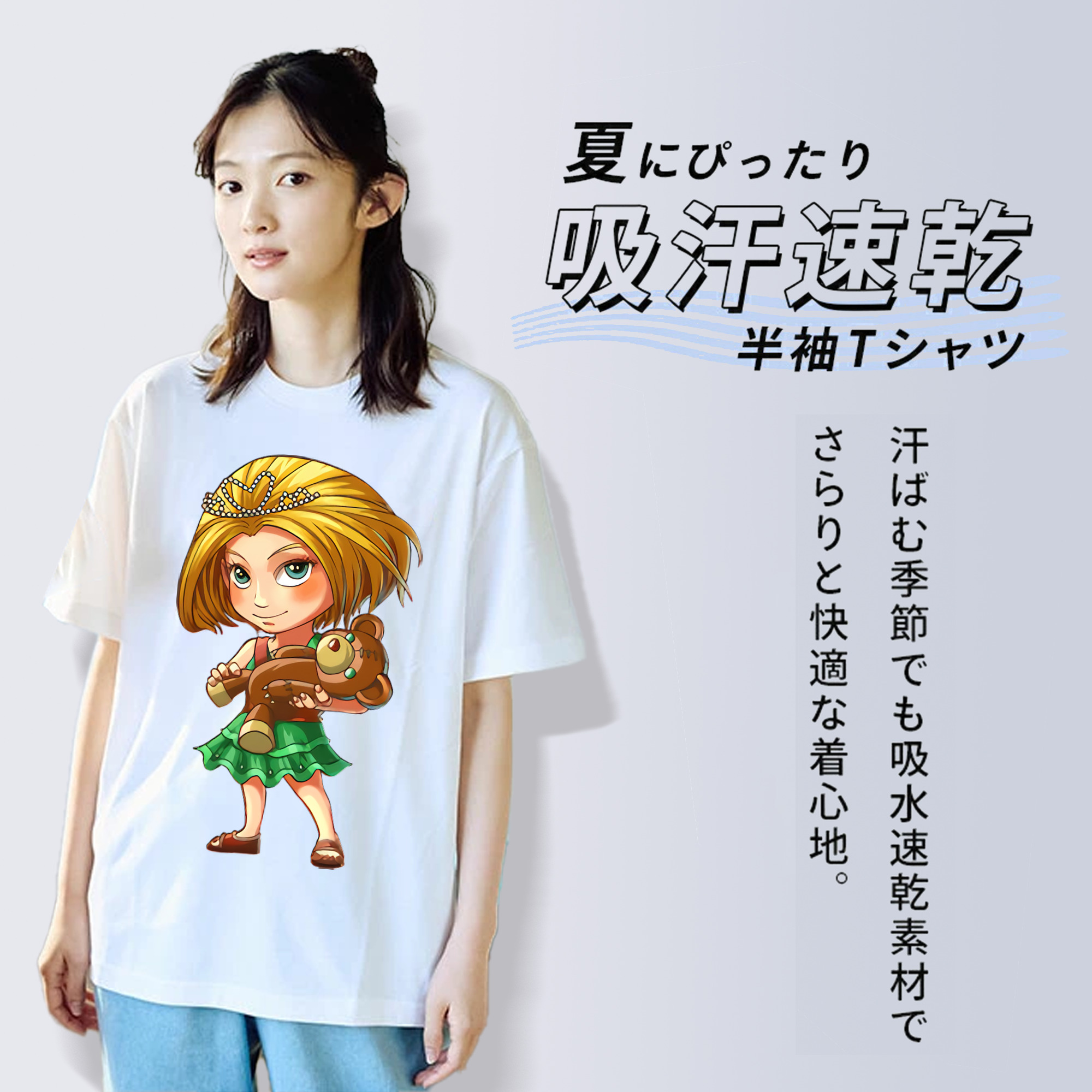 リーグ・オブ・レジェンド League of Legends LOL レディースカジュアルプリントTシャツ（綿100％）