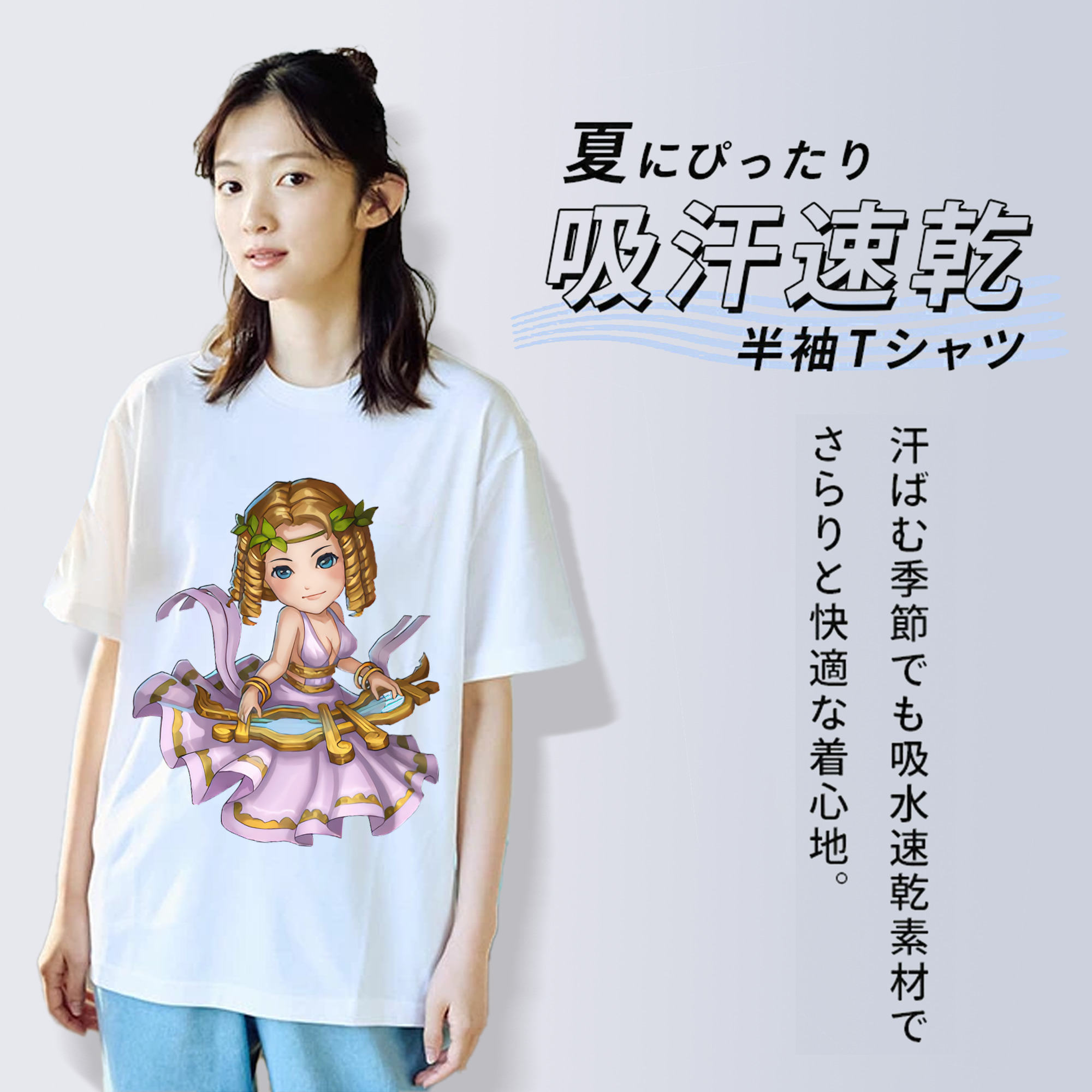 リーグ・オブ・レジェンド League of Legends LOL レディースカジュアルプリントTシャツ（綿100％）