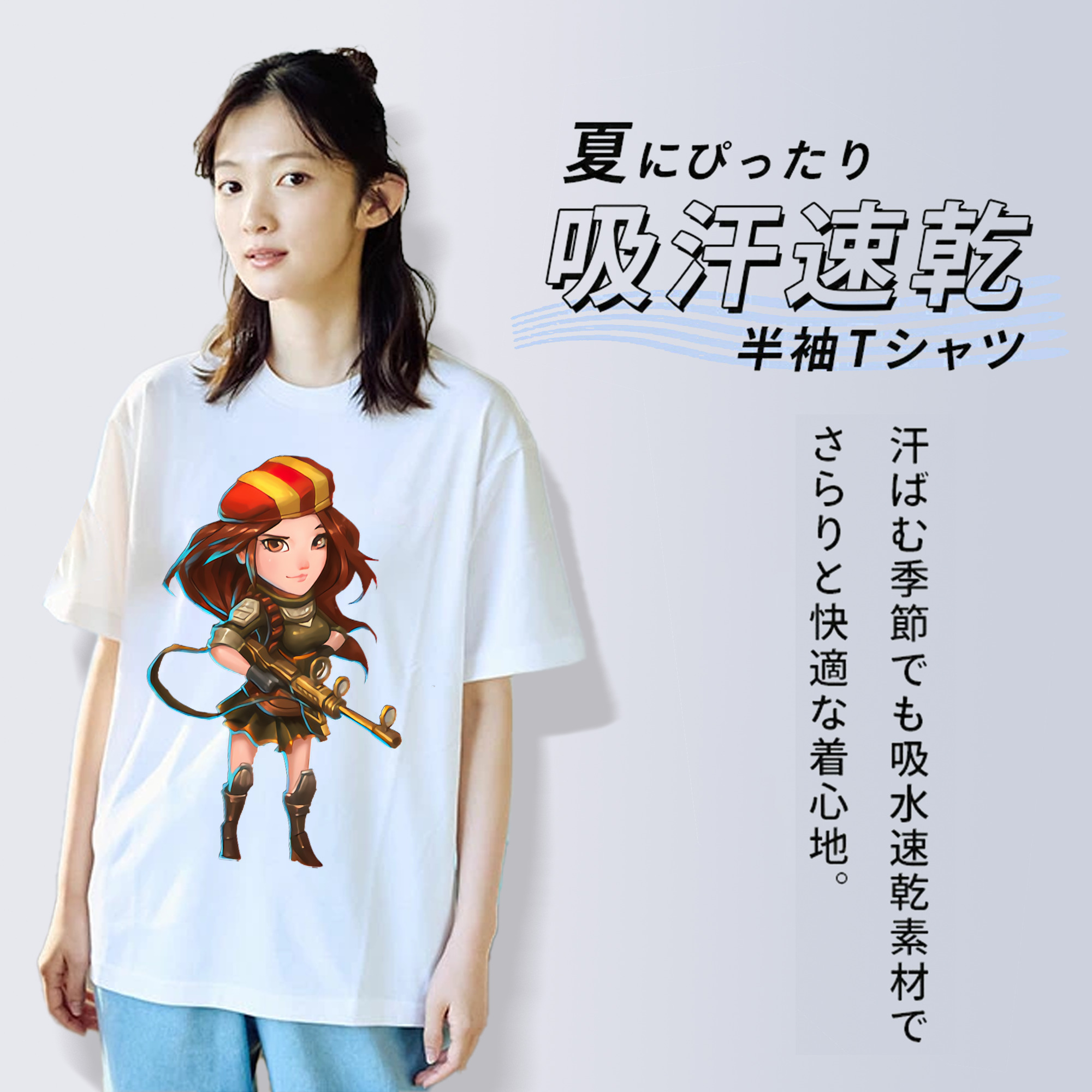 リーグ・オブ・レジェンド League of Legends LOL レディースカジュアルプリントTシャツ（綿100％）