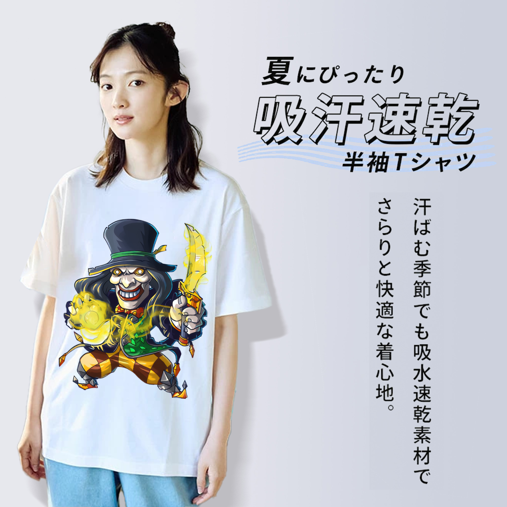 リーグ・オブ・レジェンド League of Legends LOL レディースカジュアルプリントTシャツ（綿100％）