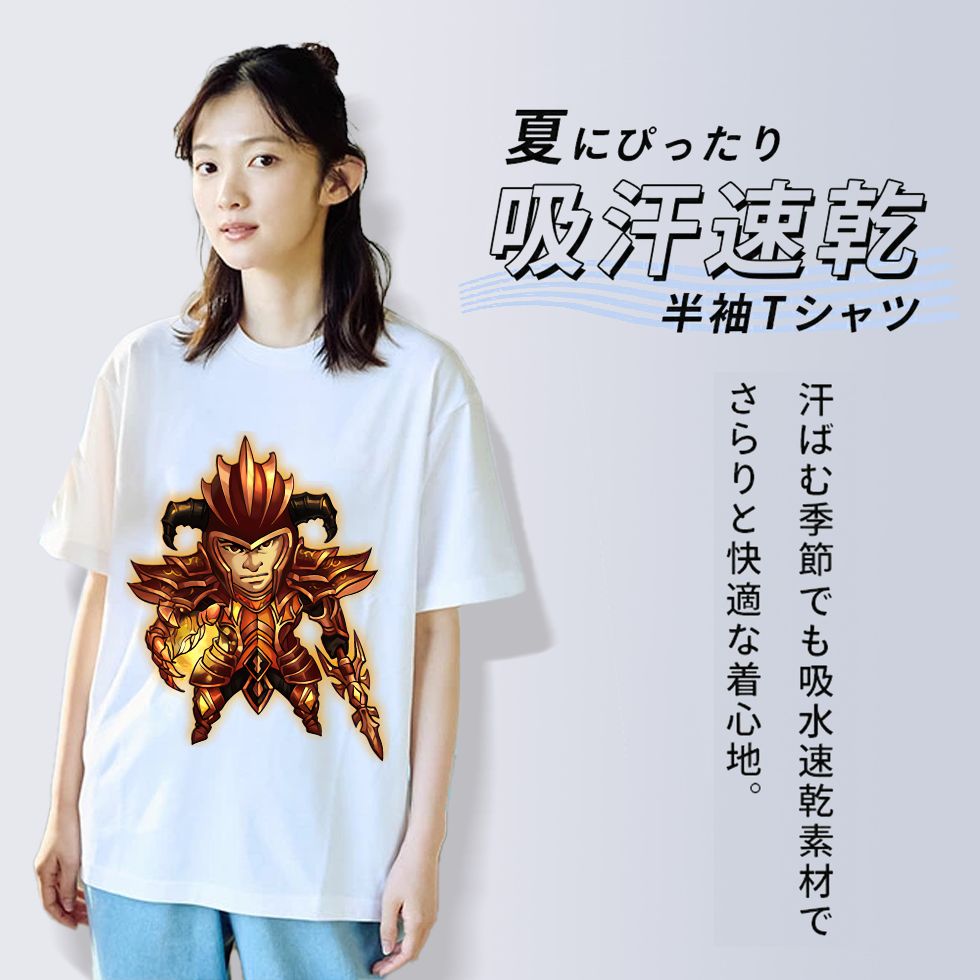 リーグ・オブ・レジェンド League of Legends LOL レディースカジュアルプリントTシャツ（綿100％）