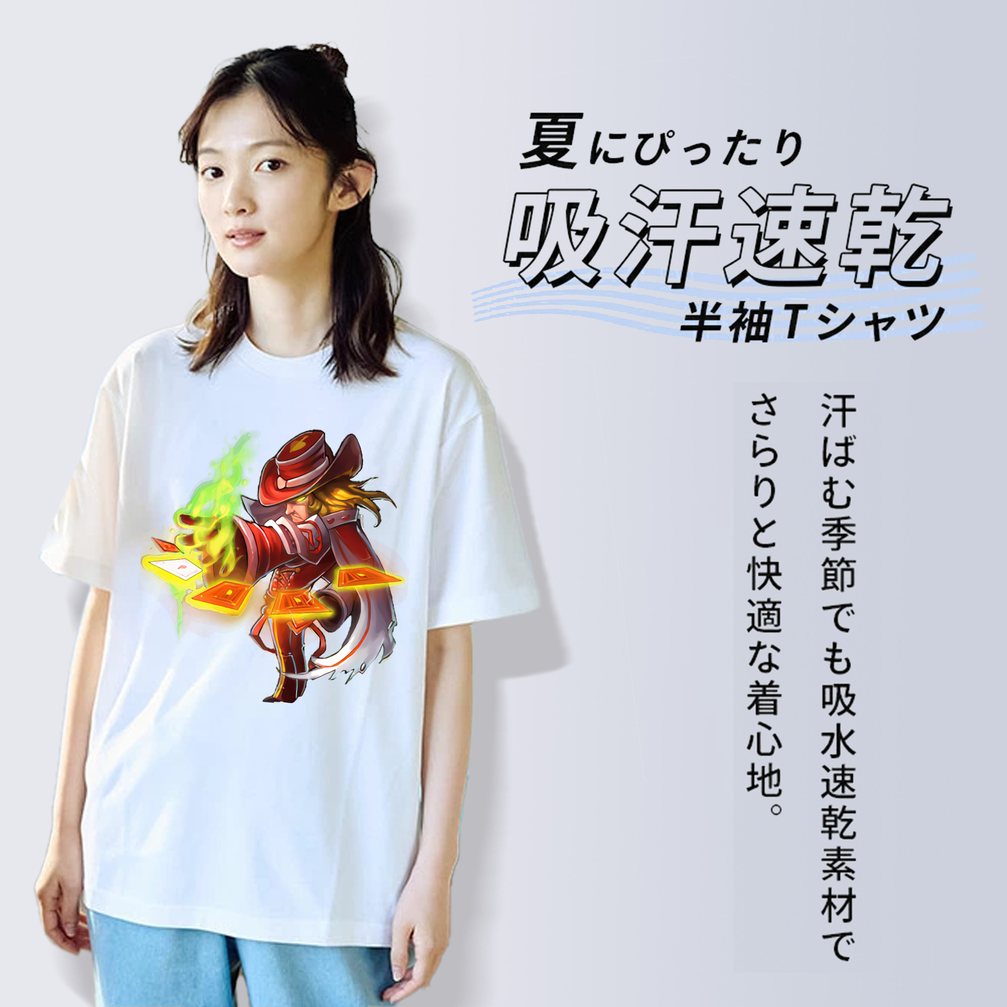 リーグ・オブ・レジェンド League of Legends LOL レディースカジュアルプリントTシャツ（綿100％）