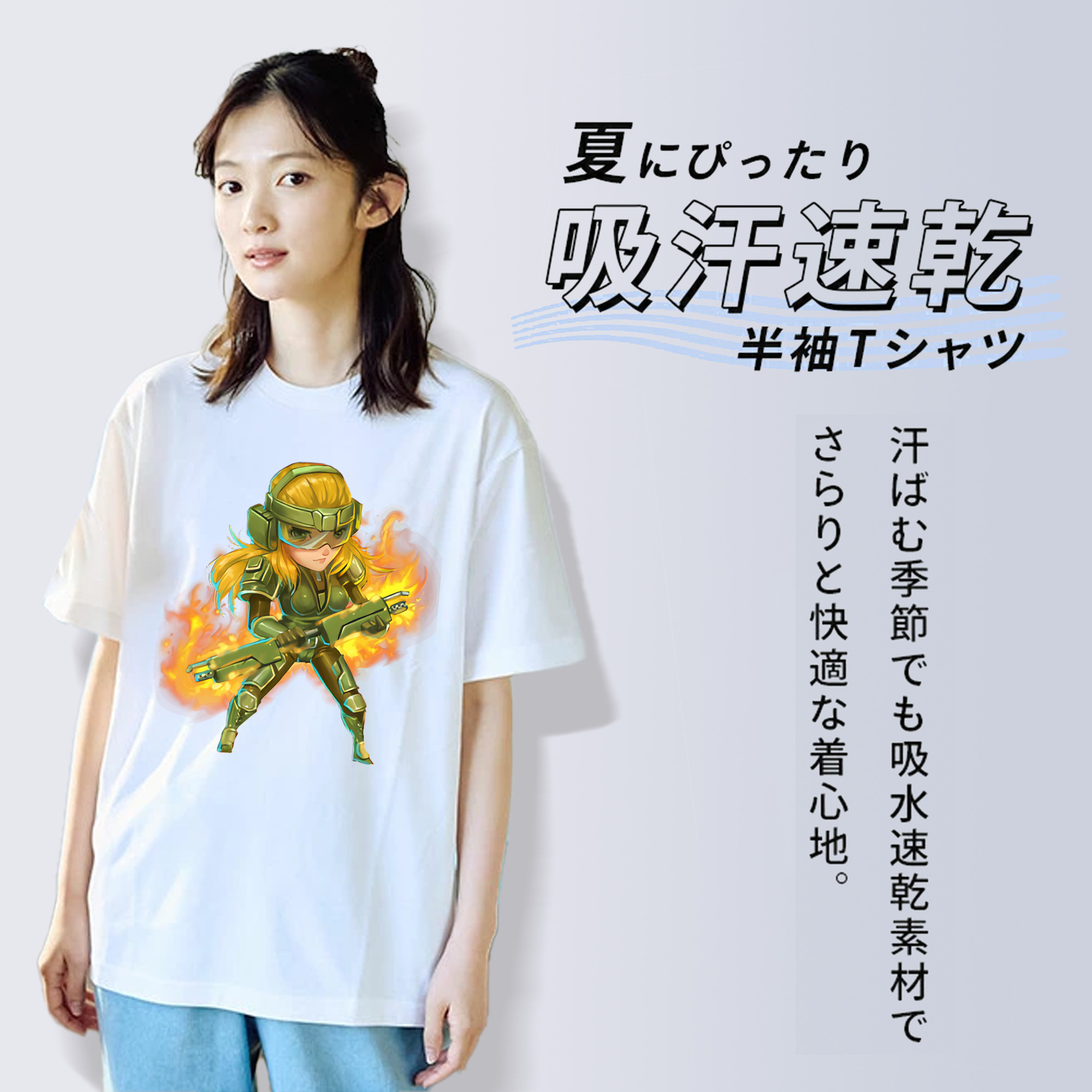 リーグ・オブ・レジェンド League of Legends LOL レディースカジュアルプリントTシャツ（綿100％）