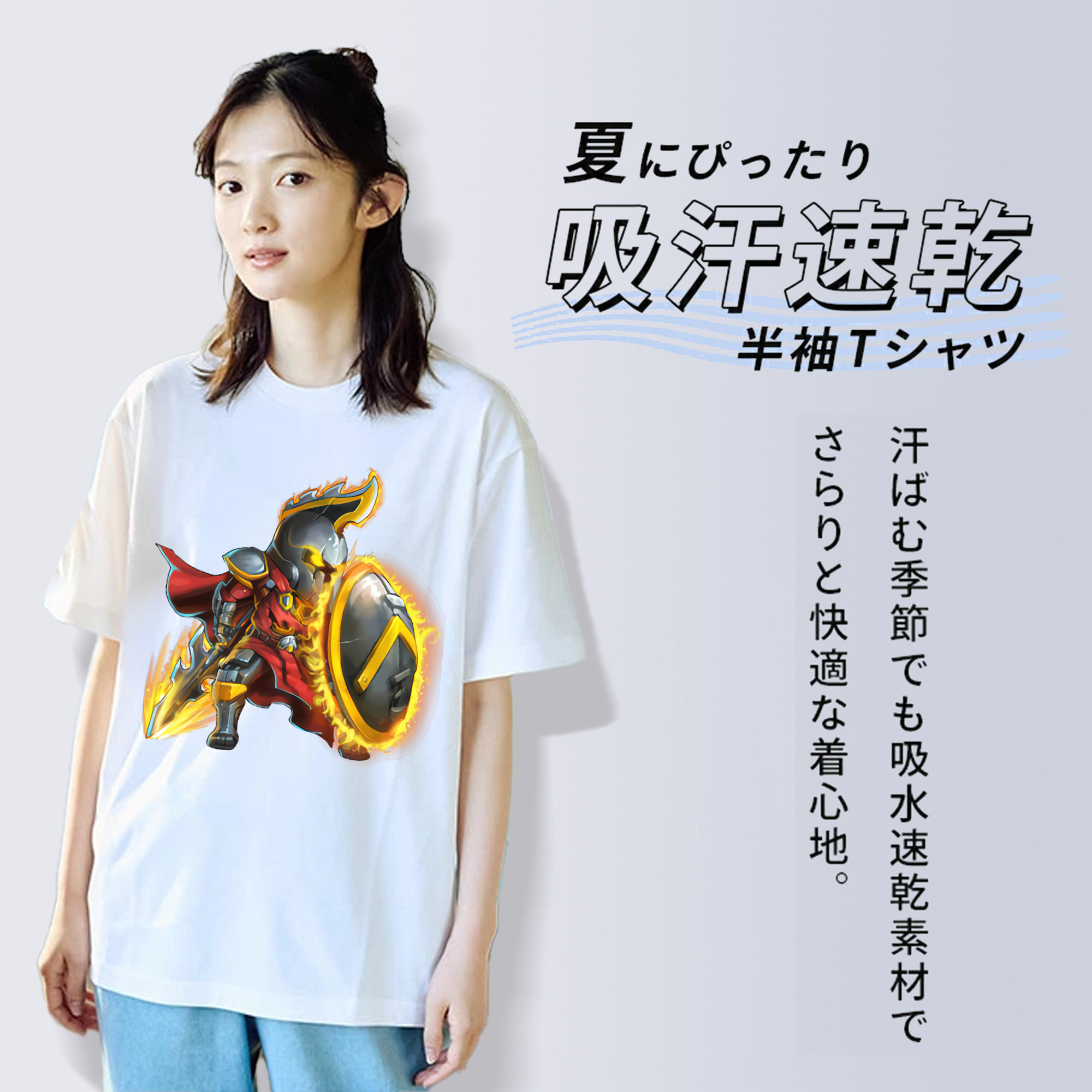 リーグ・オブ・レジェンド League of Legends LOL レディースカジュアルプリントTシャツ（綿100％）