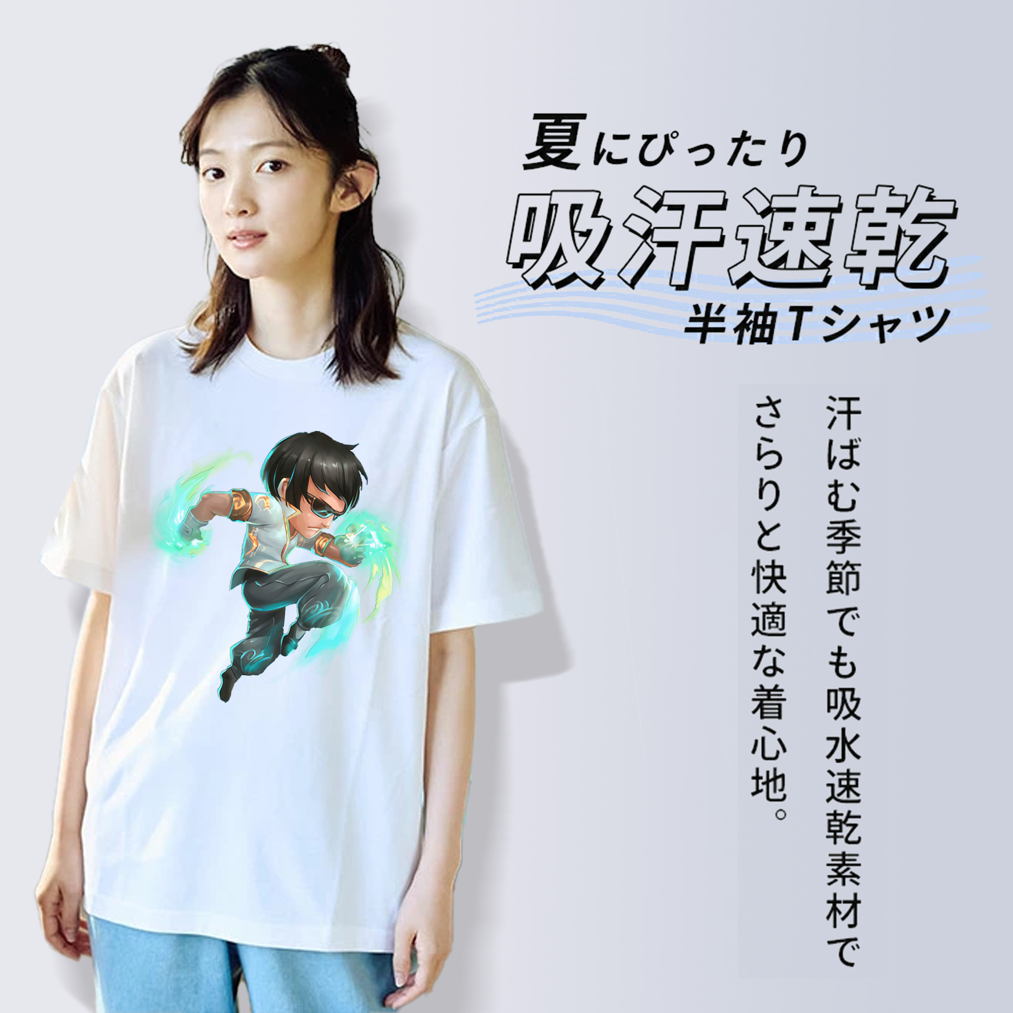 リーグ・オブ・レジェンド League of Legends LOL レディースカジュアルプリントTシャツ（綿100％）