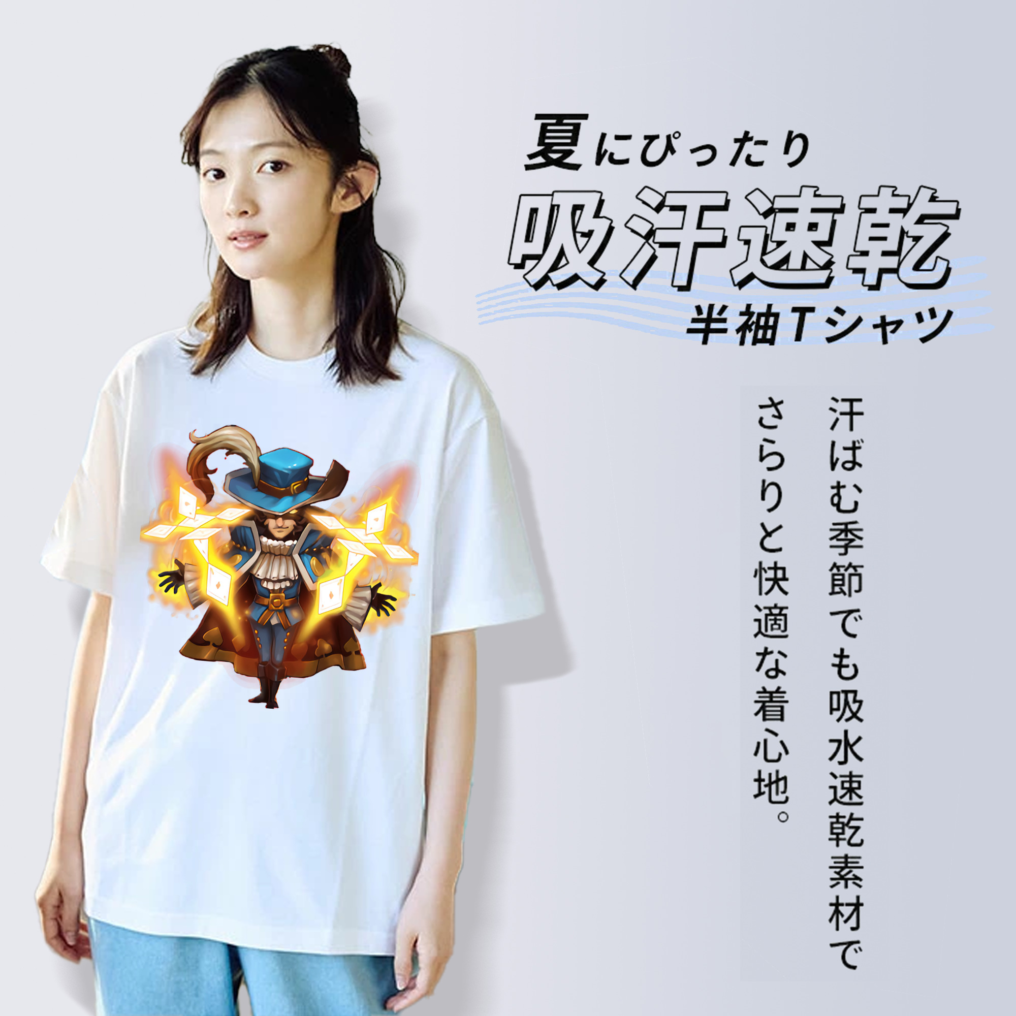 リーグ・オブ・レジェンド League of Legends LOL レディースカジュアルプリントTシャツ（綿100％）