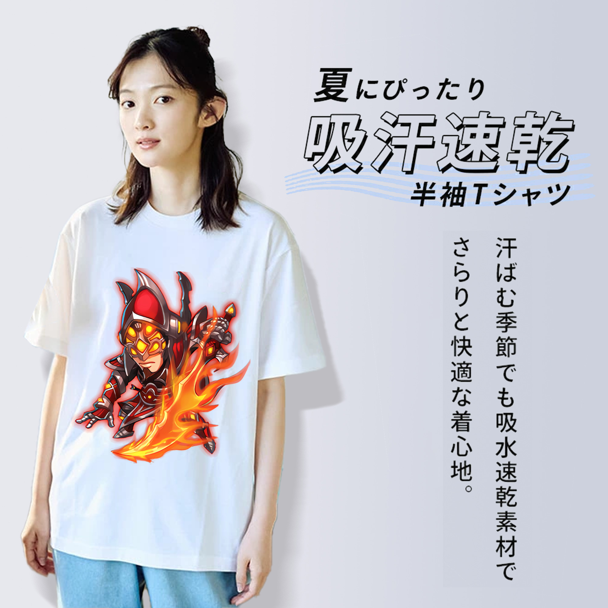 リーグ・オブ・レジェンド League of Legends LOL レディースカジュアルプリントTシャツ（綿100％）