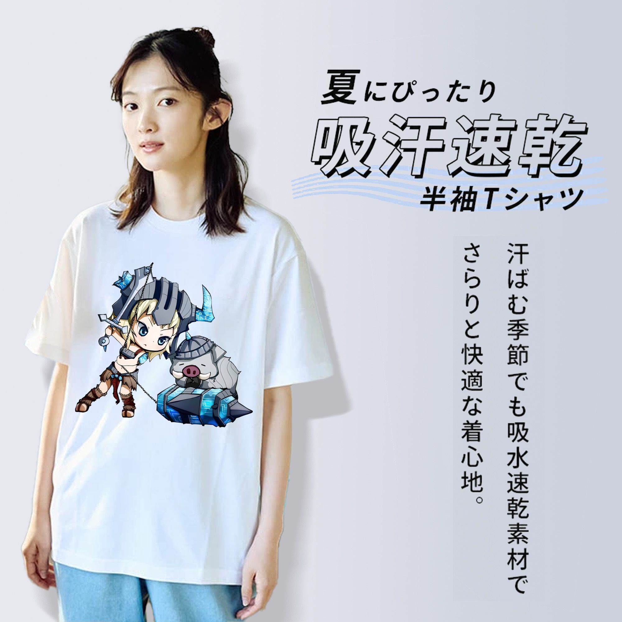 リーグ・オブ・レジェンド League of Legends LOL レディースカジュアルプリントTシャツ（綿100％）