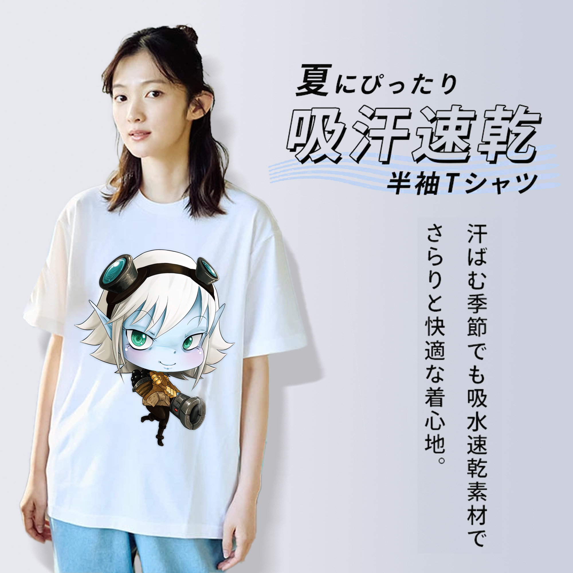 リーグ・オブ・レジェンド League of Legends LOL レディースカジュアルプリントTシャツ（綿100％）
