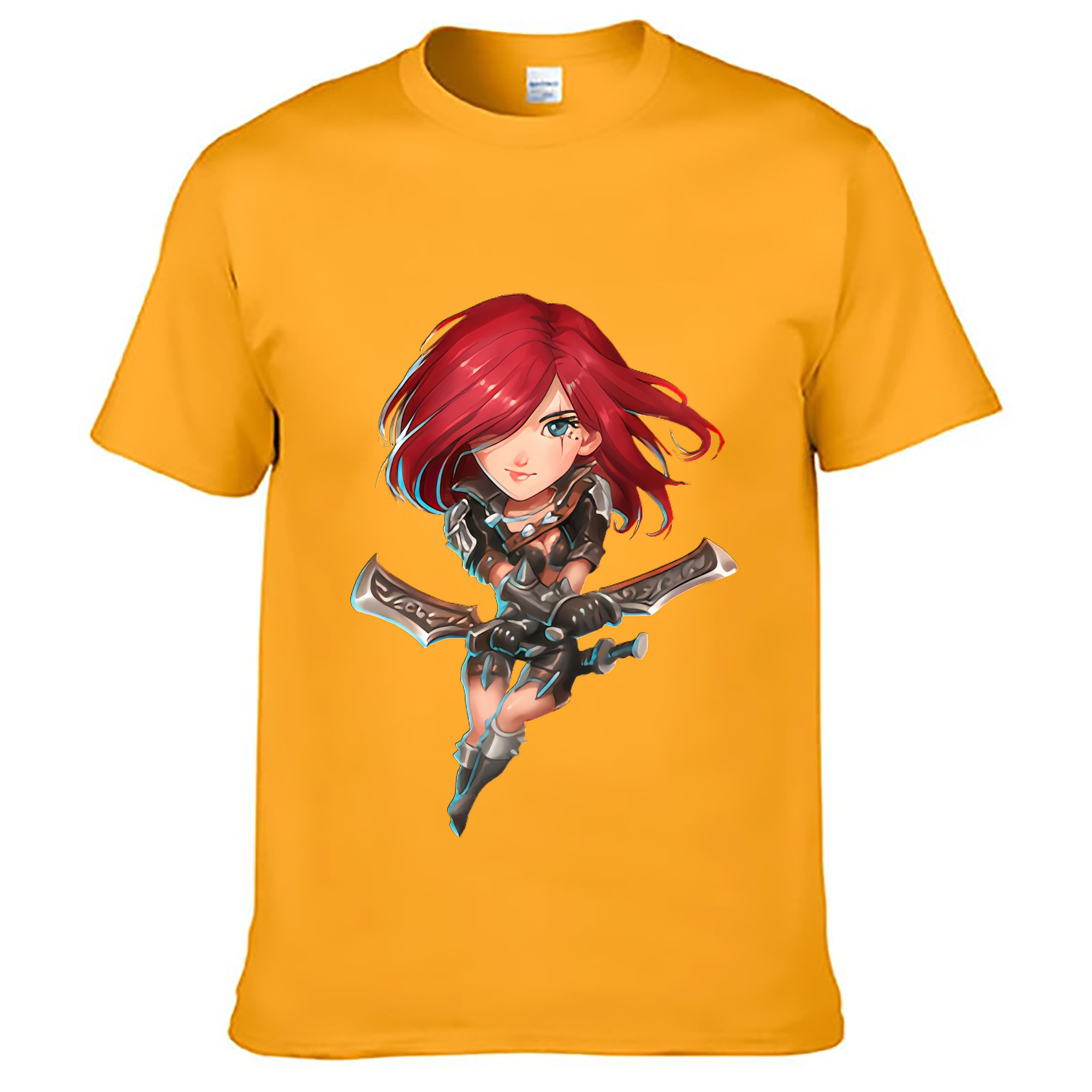 （画像用） リーグ・オブ・レジェンド League of Legends LOL レディースカジュアルプリントTシャツ（綿100％）