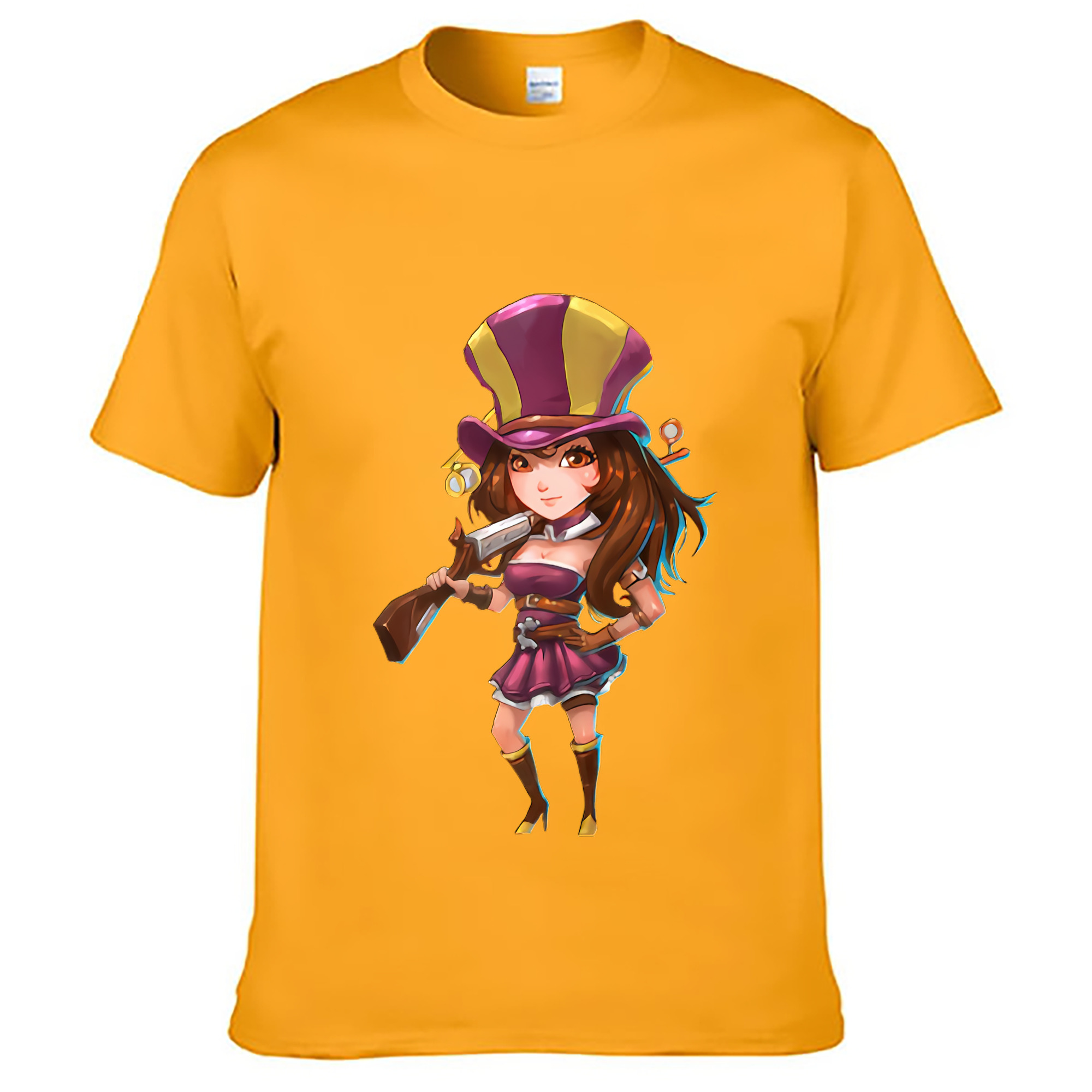 （画像用） リーグ・オブ・レジェンド League of Legends LOL レディースカジュアルプリントTシャツ（綿100％）