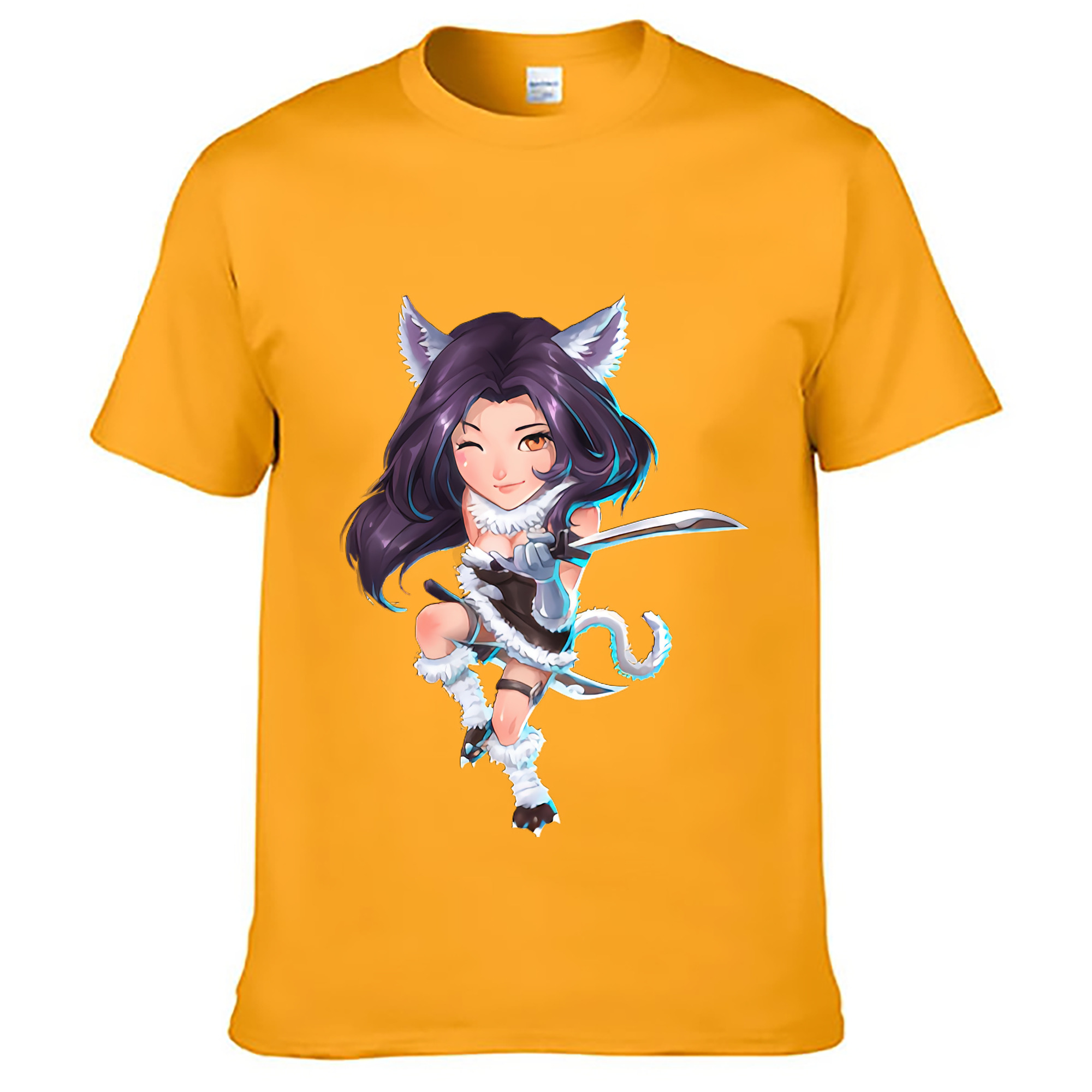 （画像用） リーグ・オブ・レジェンド League of Legends LOL レディースカジュアルプリントTシャツ（綿100％）