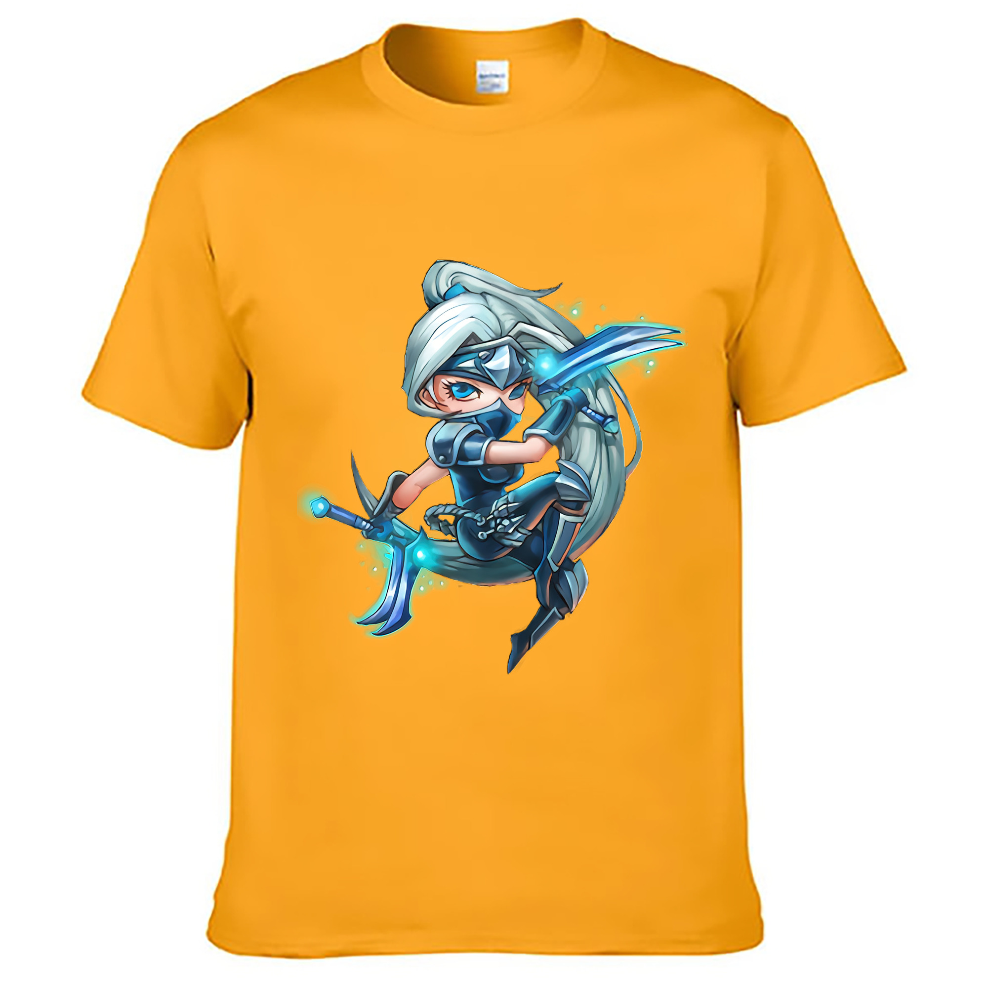 （画像用） リーグ・オブ・レジェンド League of Legends LOL レディースカジュアルプリントTシャツ（綿100％）
