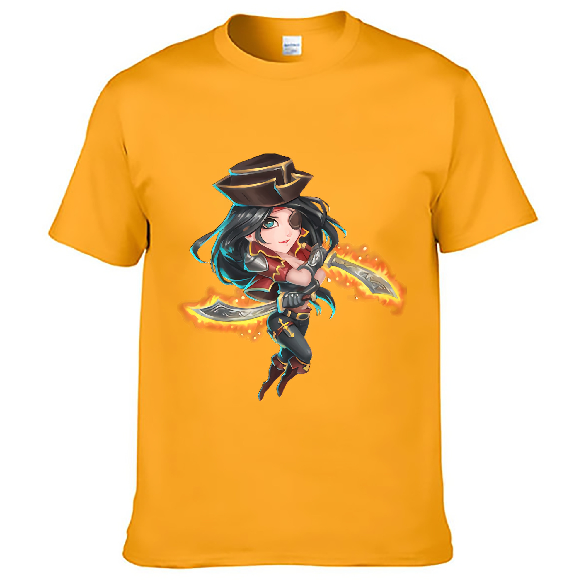 （画像用） リーグ・オブ・レジェンド League of Legends LOL レディースカジュアルプリントTシャツ（綿100％）