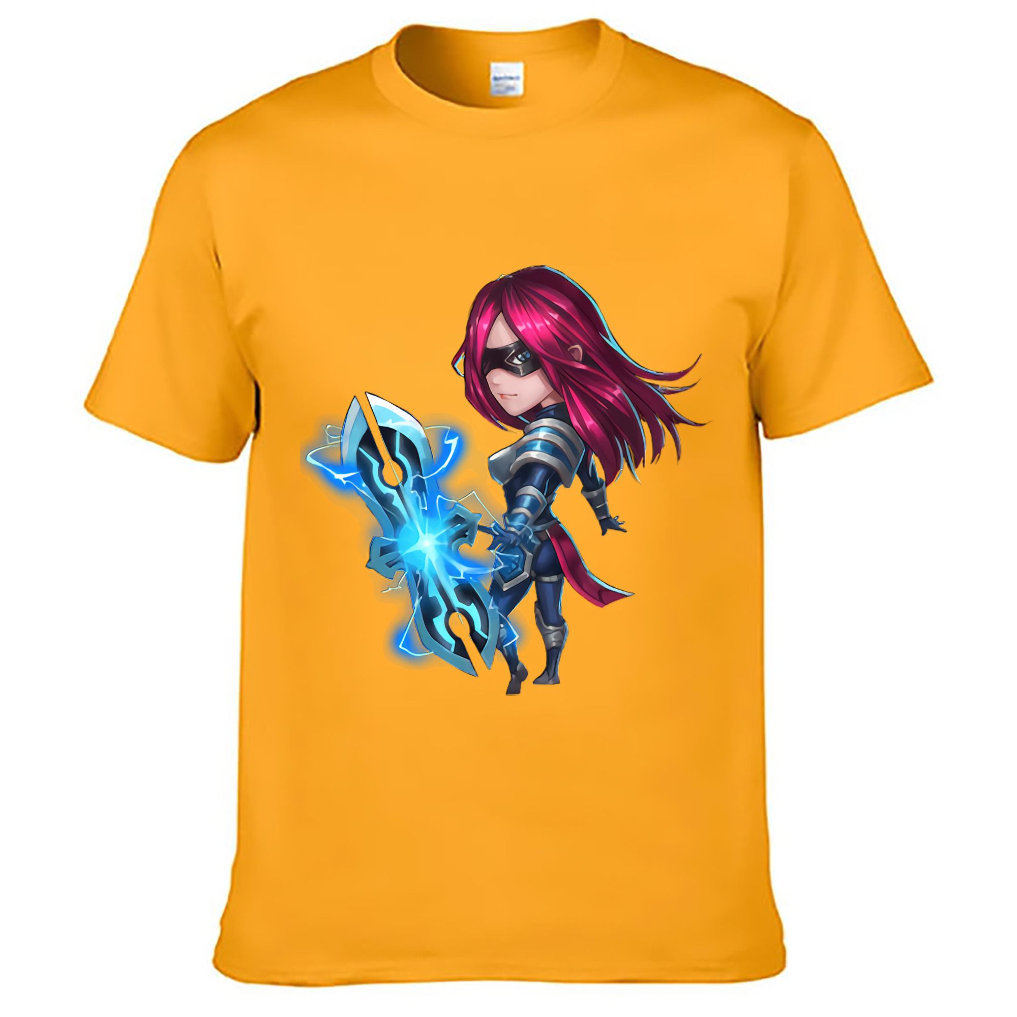 （画像用） リーグ・オブ・レジェンド League of Legends LOL レディースカジュアルプリントTシャツ（綿100％）