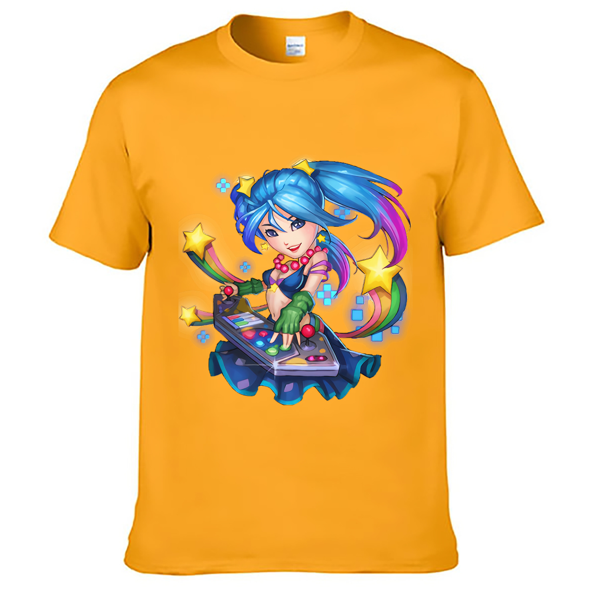 （画像用） リーグ・オブ・レジェンド League of Legends LOL レディースカジュアルプリントTシャツ（綿100％）