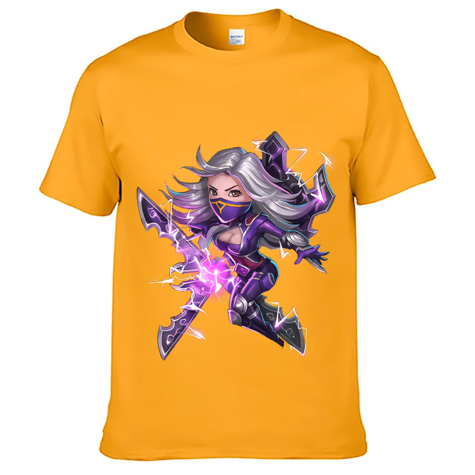 （画像用） リーグ・オブ・レジェンド League of Legends LOL レディースカジュアルプリントTシャツ（綿100％）