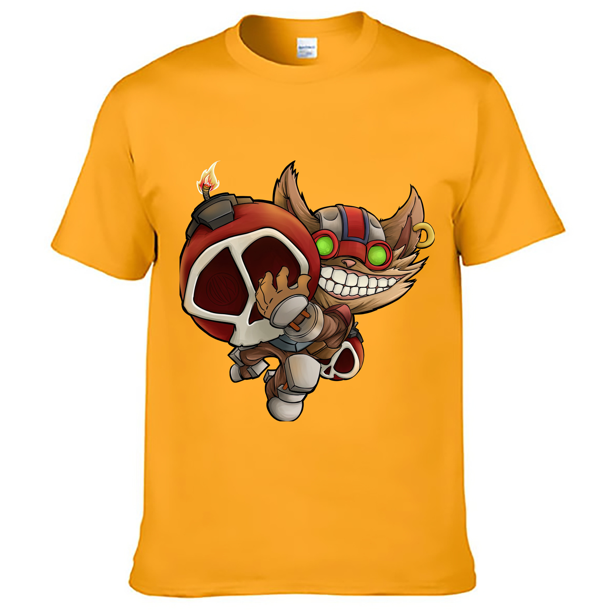 （画像用） リーグ・オブ・レジェンド League of Legends LOL レディースカジュアルプリントTシャツ（綿100％）