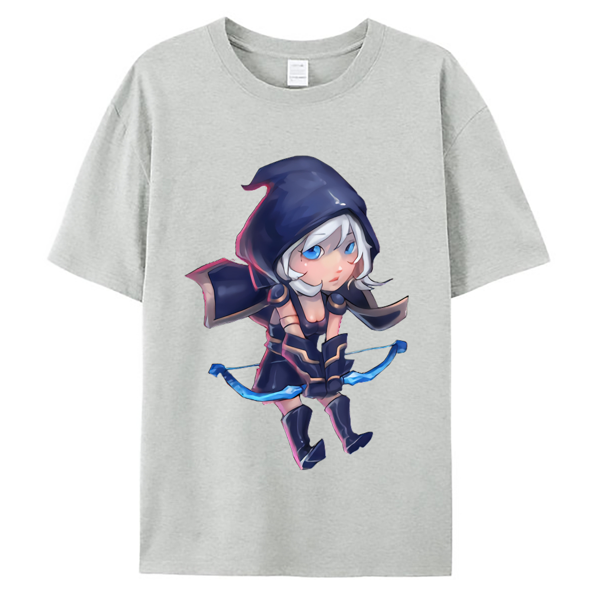 （画像用） リーグ・オブ・レジェンド League of Legends LOL レディースカジュアルプリントTシャツ（綿100％）