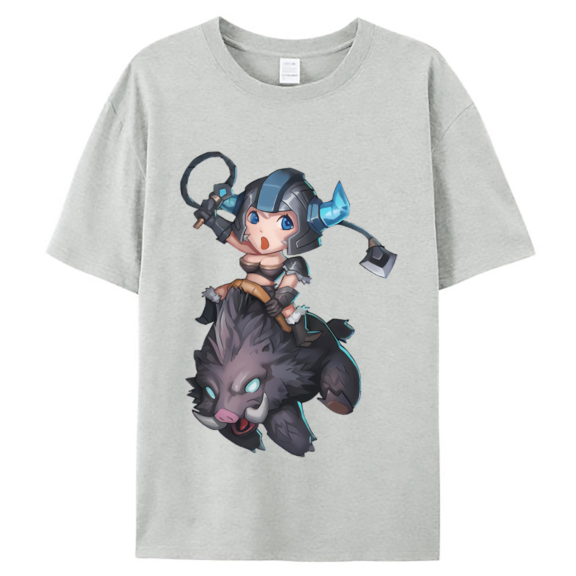 （画像用） リーグ・オブ・レジェンド League of Legends LOL レディースカジュアルプリントTシャツ（綿100％）
