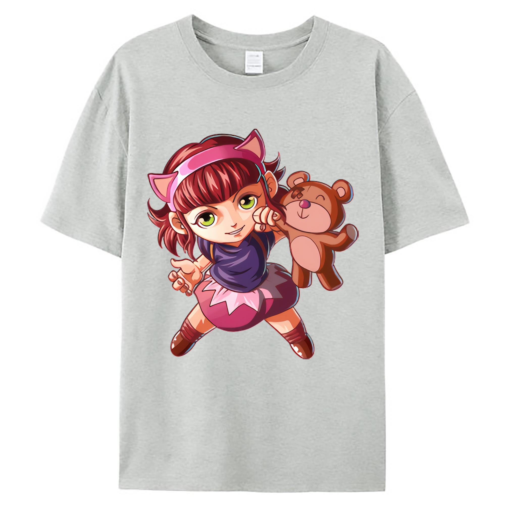（画像用） リーグ・オブ・レジェンド League of Legends LOL レディースカジュアルプリントTシャツ（綿100％）