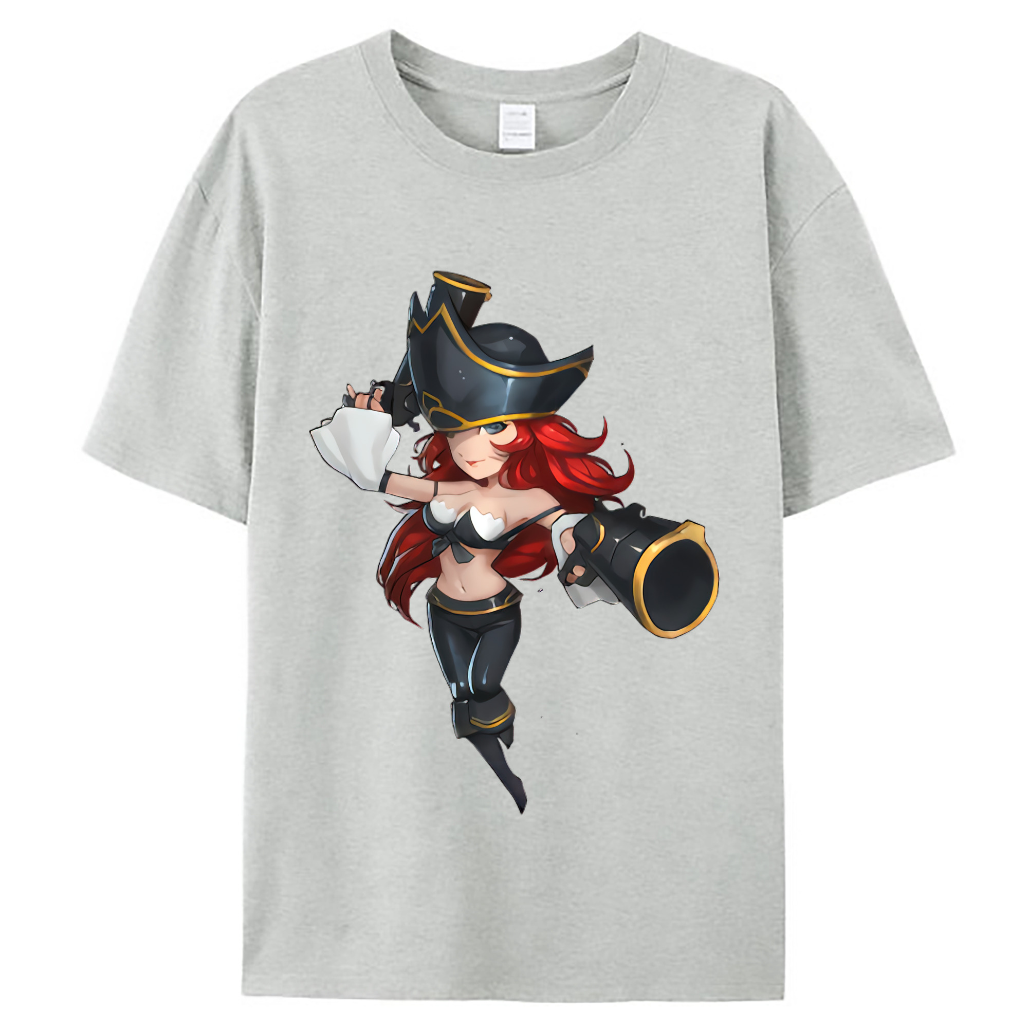 （画像用） リーグ・オブ・レジェンド League of Legends LOL レディースカジュアルプリントTシャツ（綿100％）