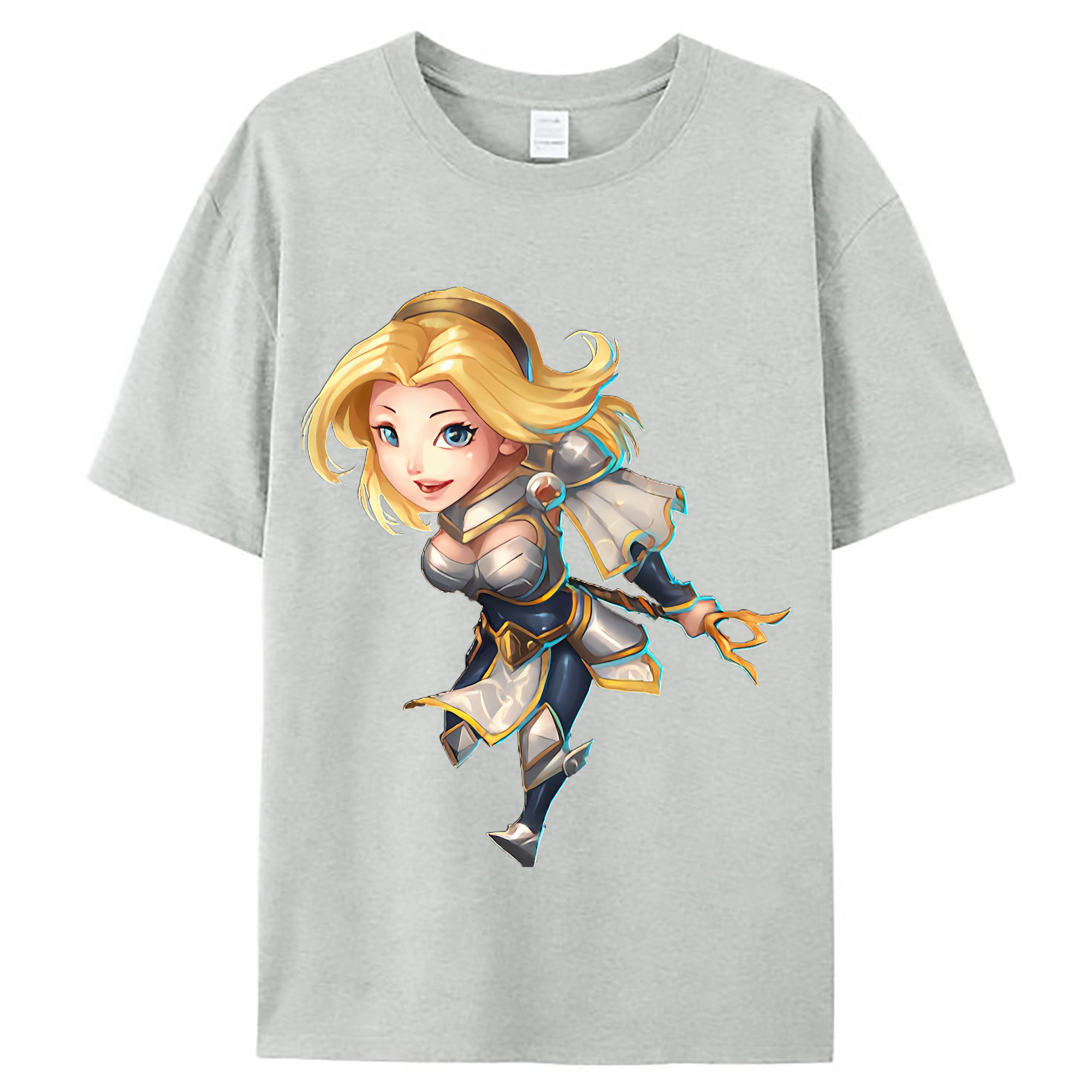 （画像用） リーグ・オブ・レジェンド League of Legends LOL レディースカジュアルプリントTシャツ（綿100％）