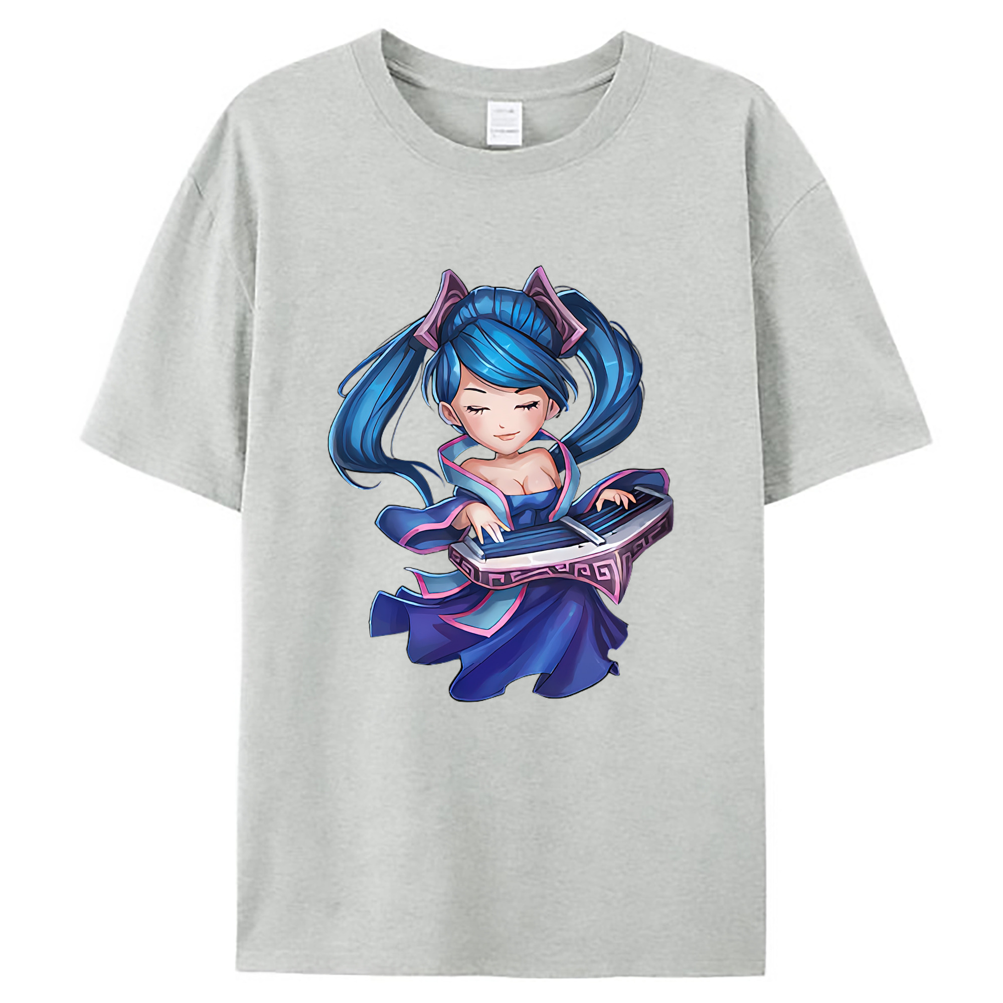 （画像用） リーグ・オブ・レジェンド League of Legends LOL レディースカジュアルプリントTシャツ（綿100％）