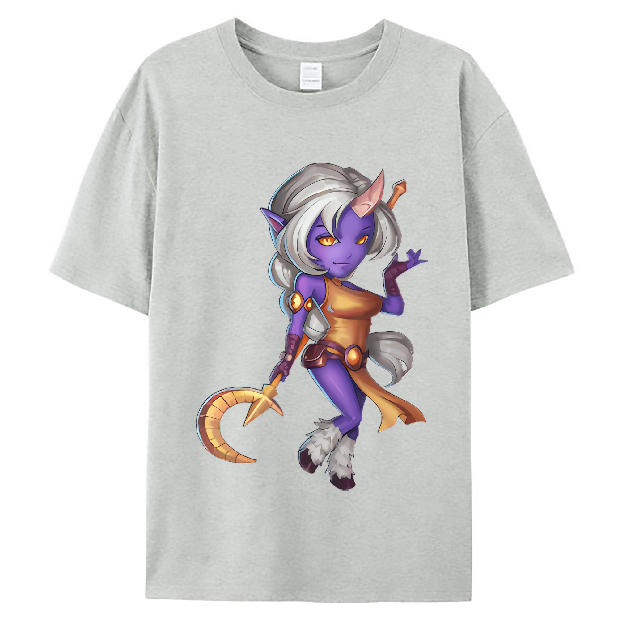 （画像用） リーグ・オブ・レジェンド League of Legends LOL レディースカジュアルプリントTシャツ（綿100％）