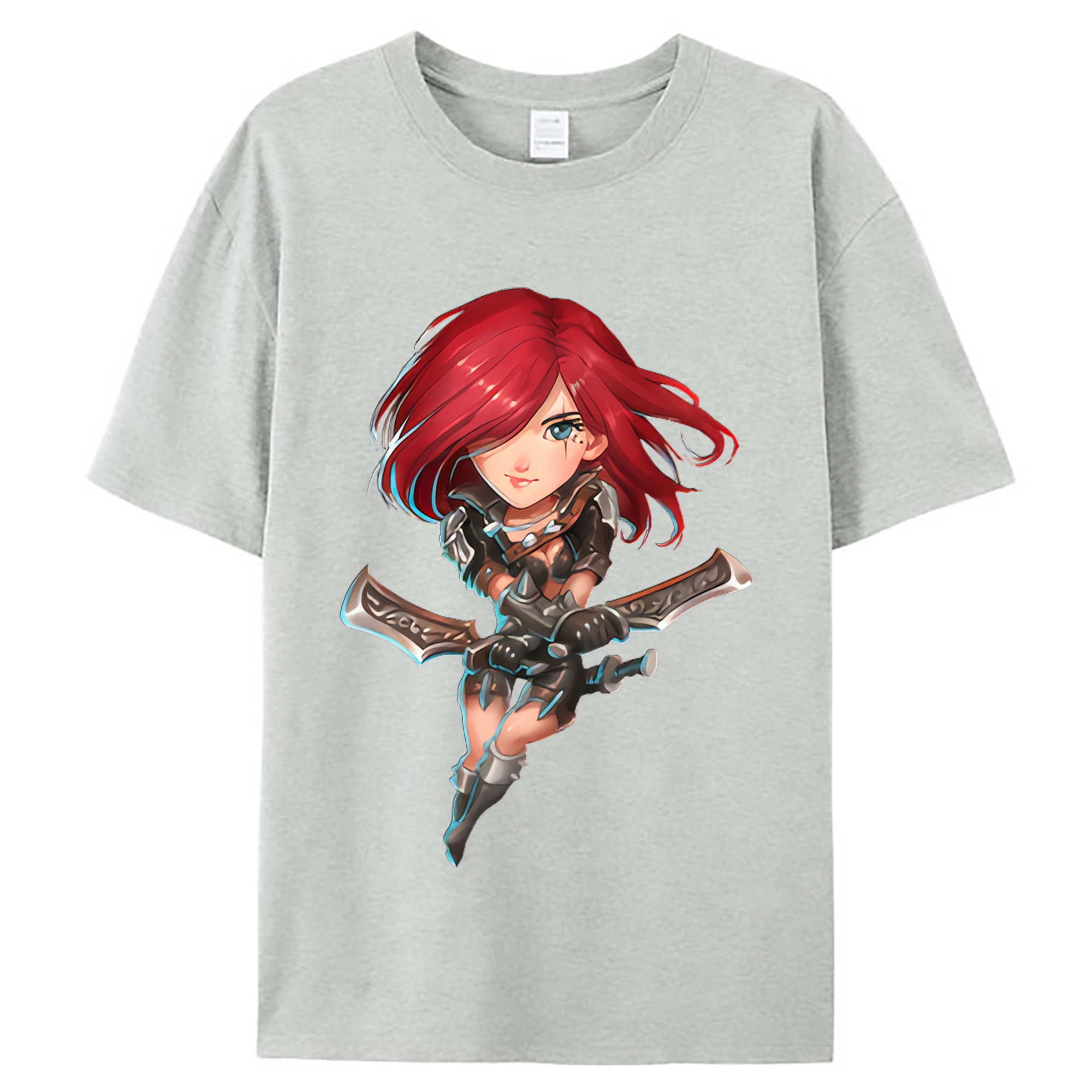 （画像用） リーグ・オブ・レジェンド League of Legends LOL レディースカジュアルプリントTシャツ（綿100％）