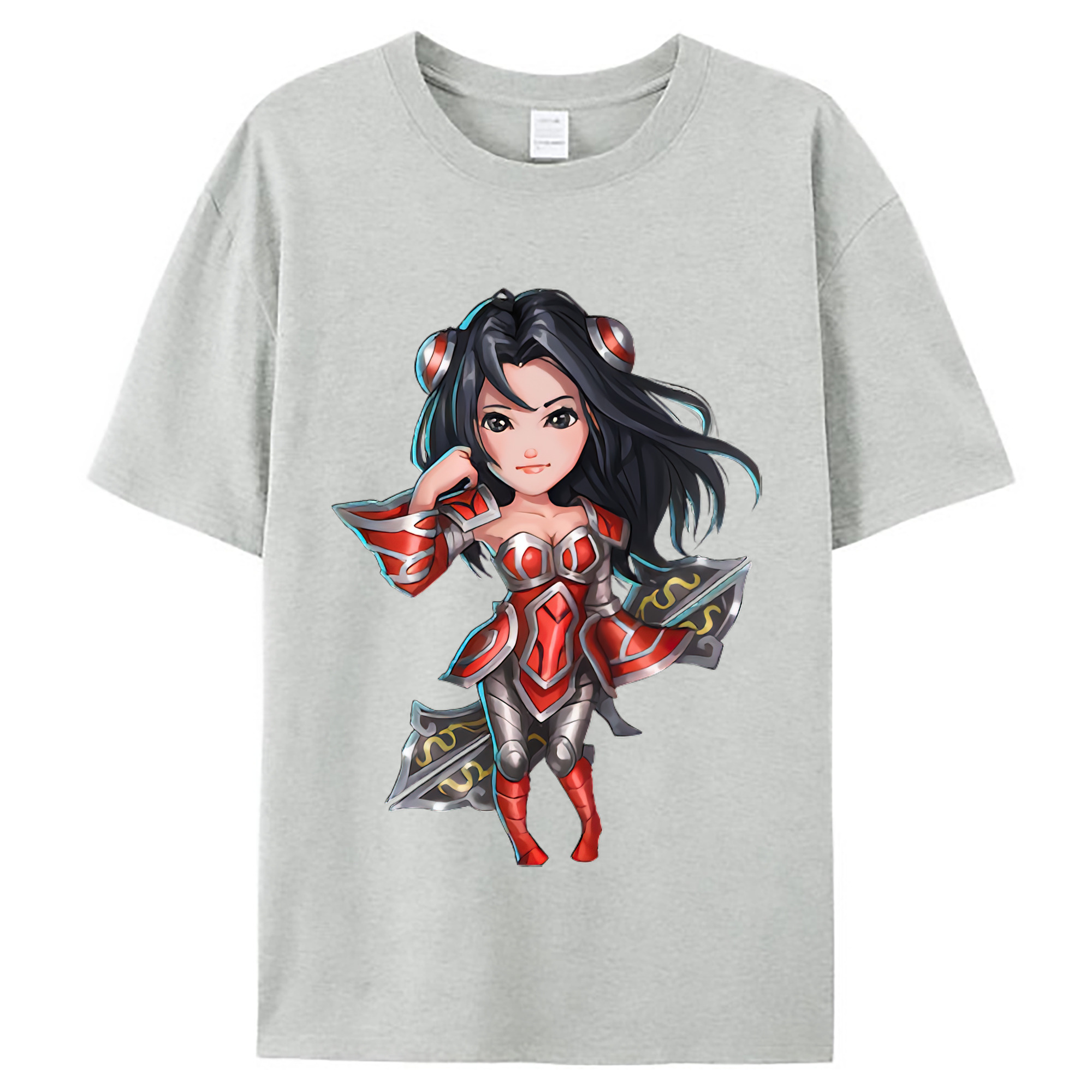 （画像用） リーグ・オブ・レジェンド League of Legends LOL レディースカジュアルプリントTシャツ（綿100％）