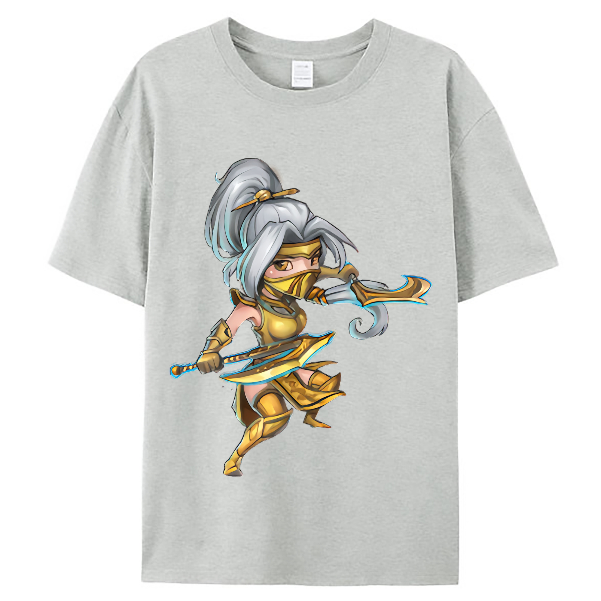 （画像用） リーグ・オブ・レジェンド League of Legends LOL レディースカジュアルプリントTシャツ（綿100％）