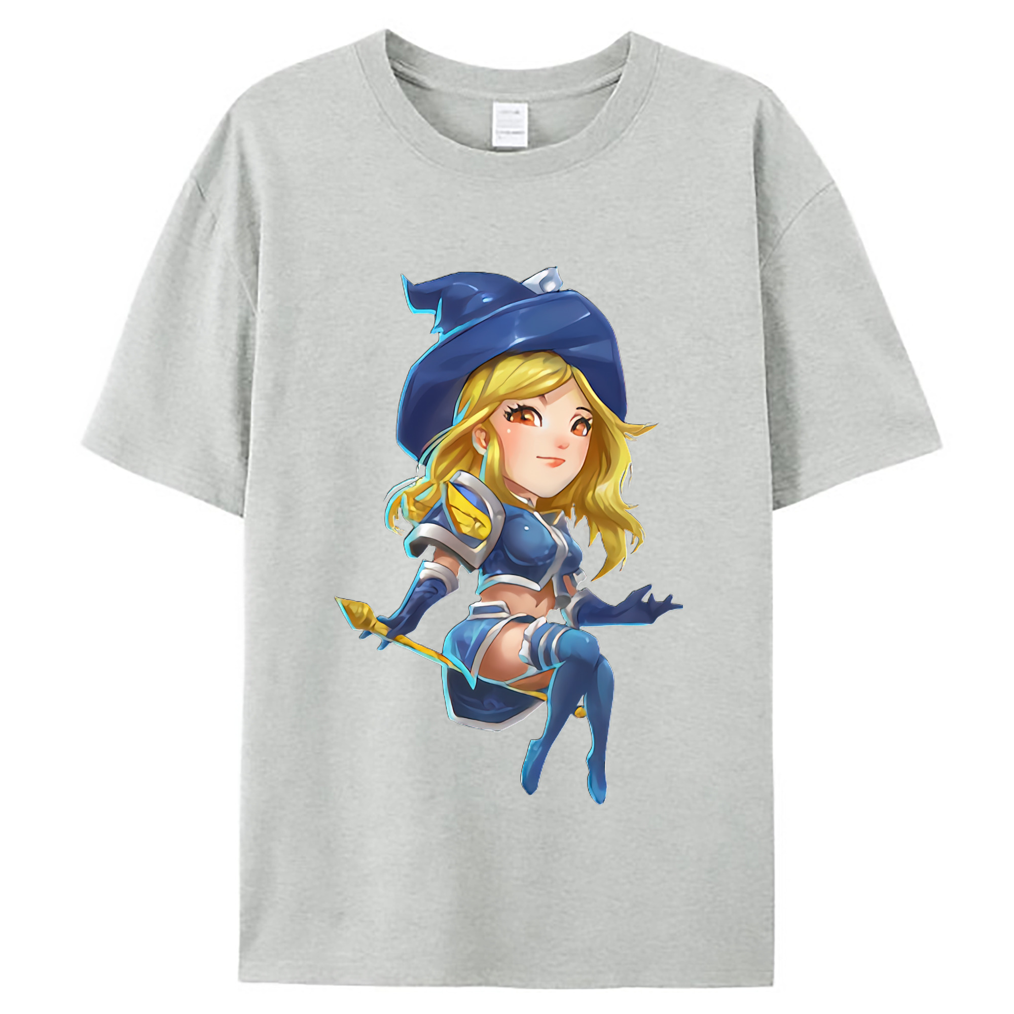（画像用） リーグ・オブ・レジェンド League of Legends LOL レディースカジュアルプリントTシャツ（綿100％）
