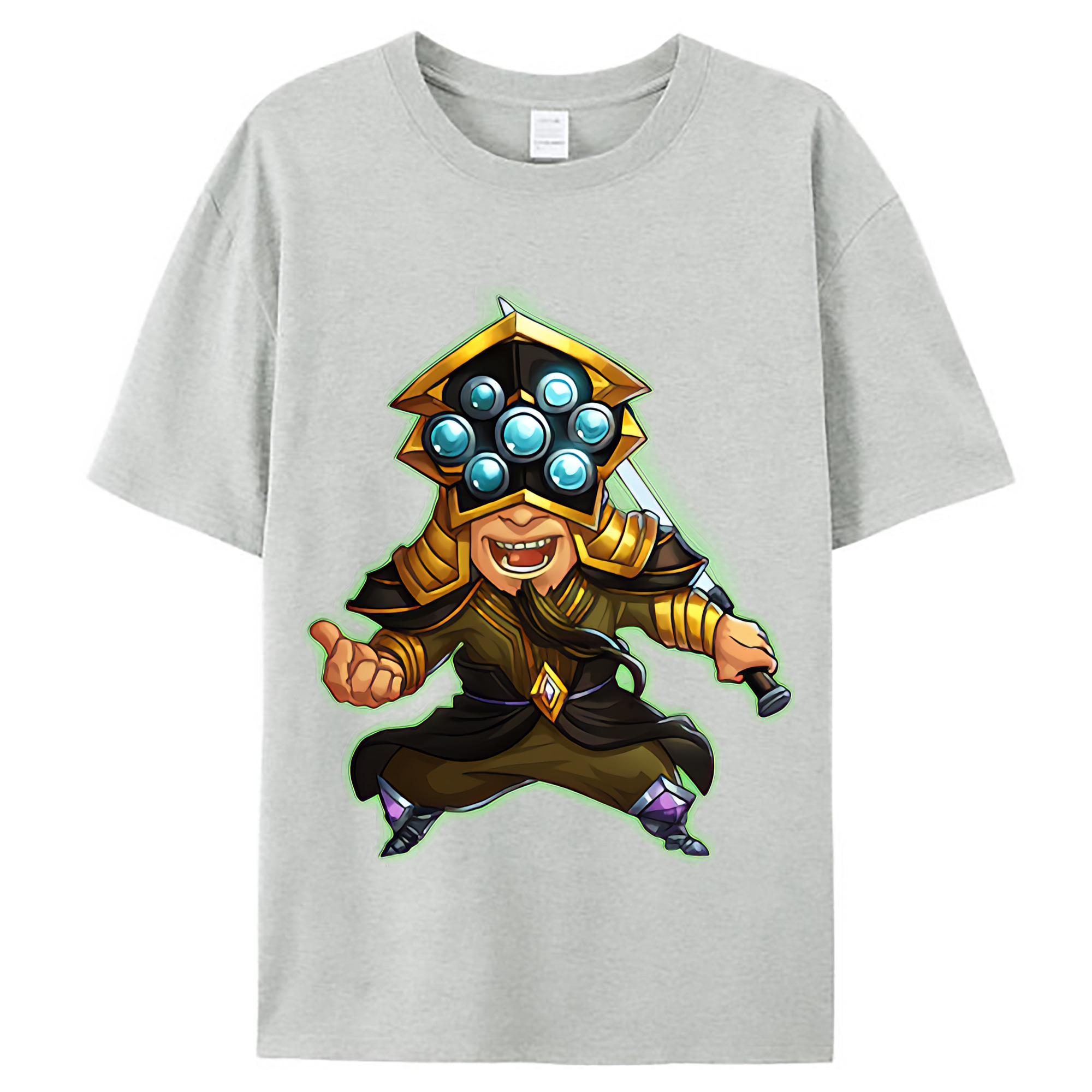 （画像用） リーグ・オブ・レジェンド League of Legends LOL レディースカジュアルプリントTシャツ（綿100％）